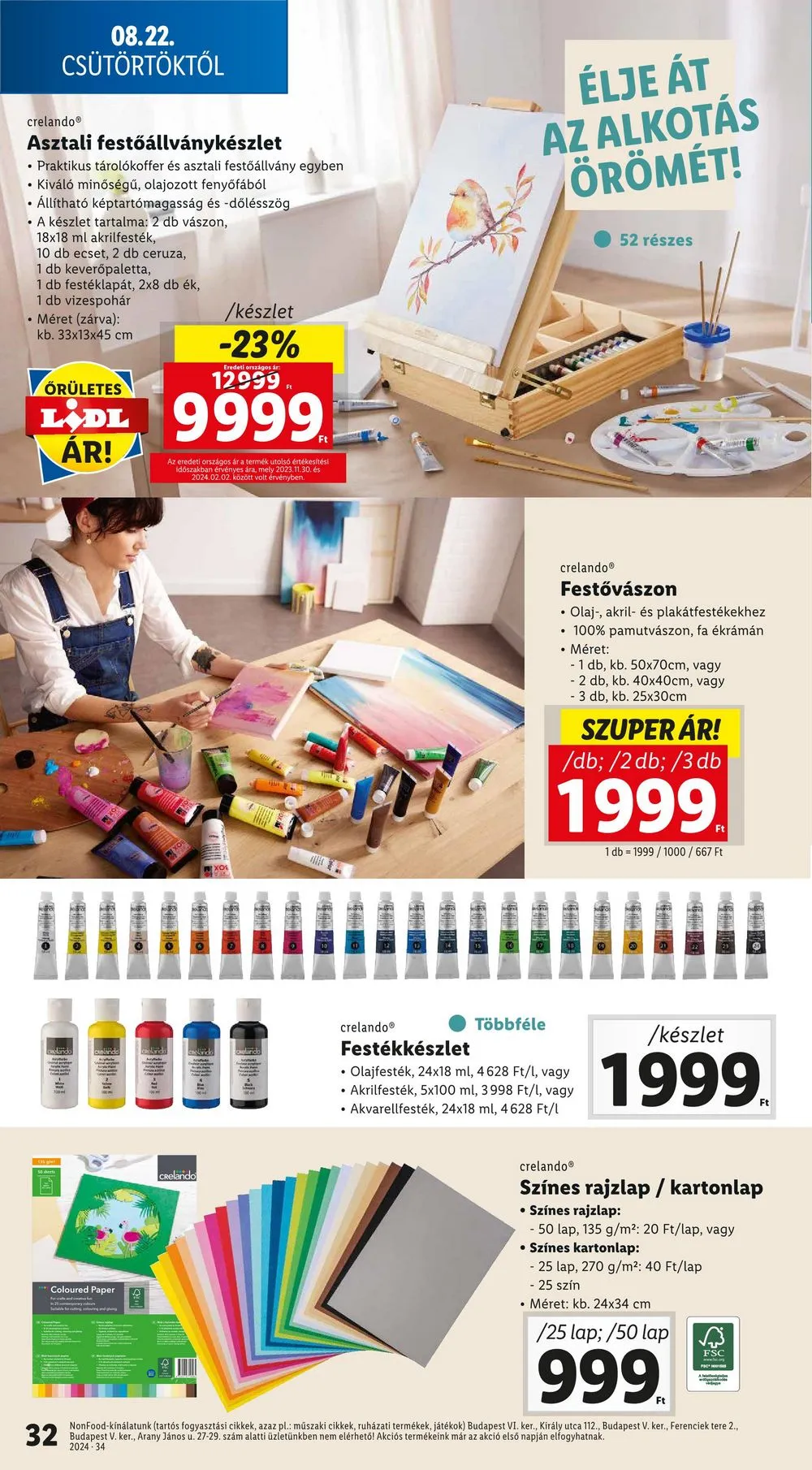 Lidl akciós újság 08.22–08.28 – 32. oldal