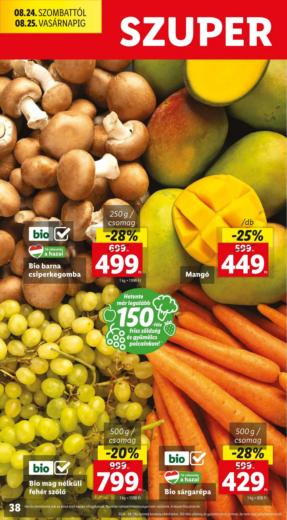 Lidl akciós újság 08.22–08.28 – 38. oldal