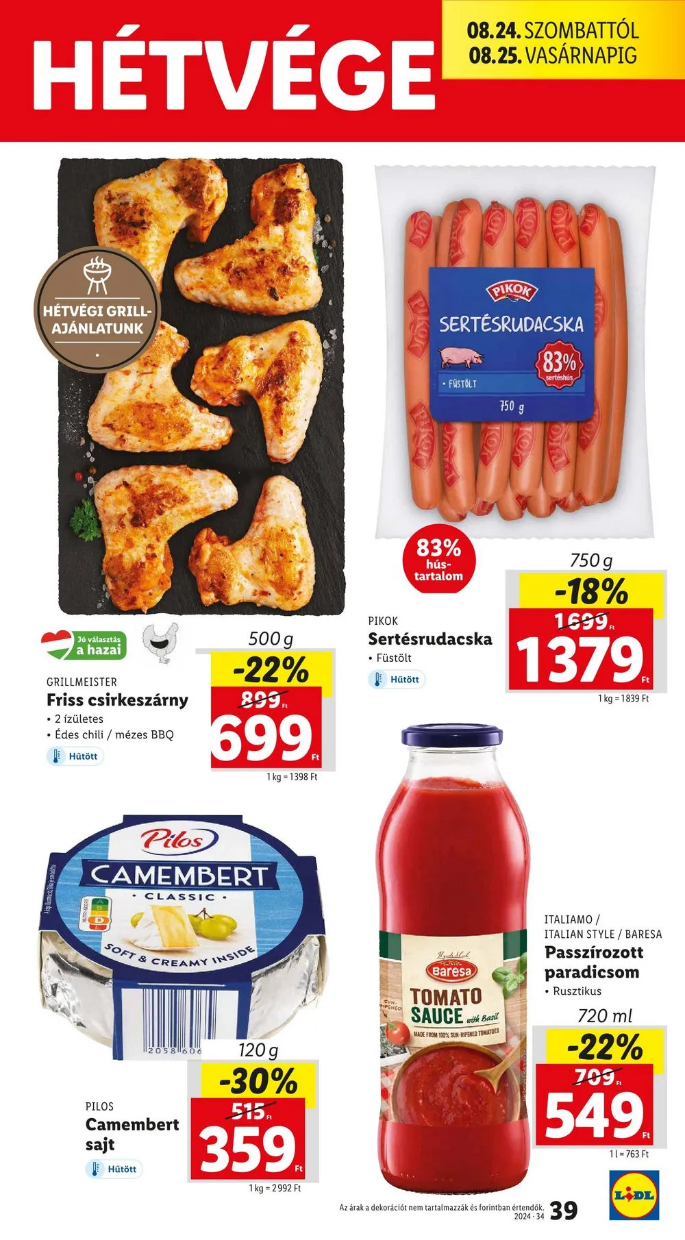Lidl akciós újság 08.22–08.28 – 39. oldal