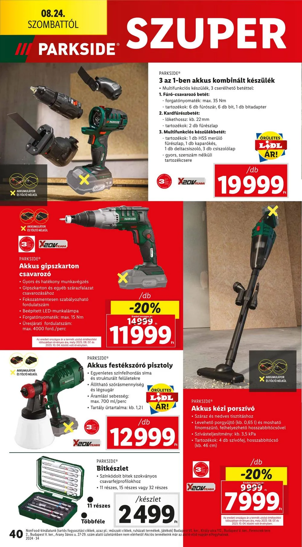 Lidl akciós újság 08.22–08.28 – 40. oldal