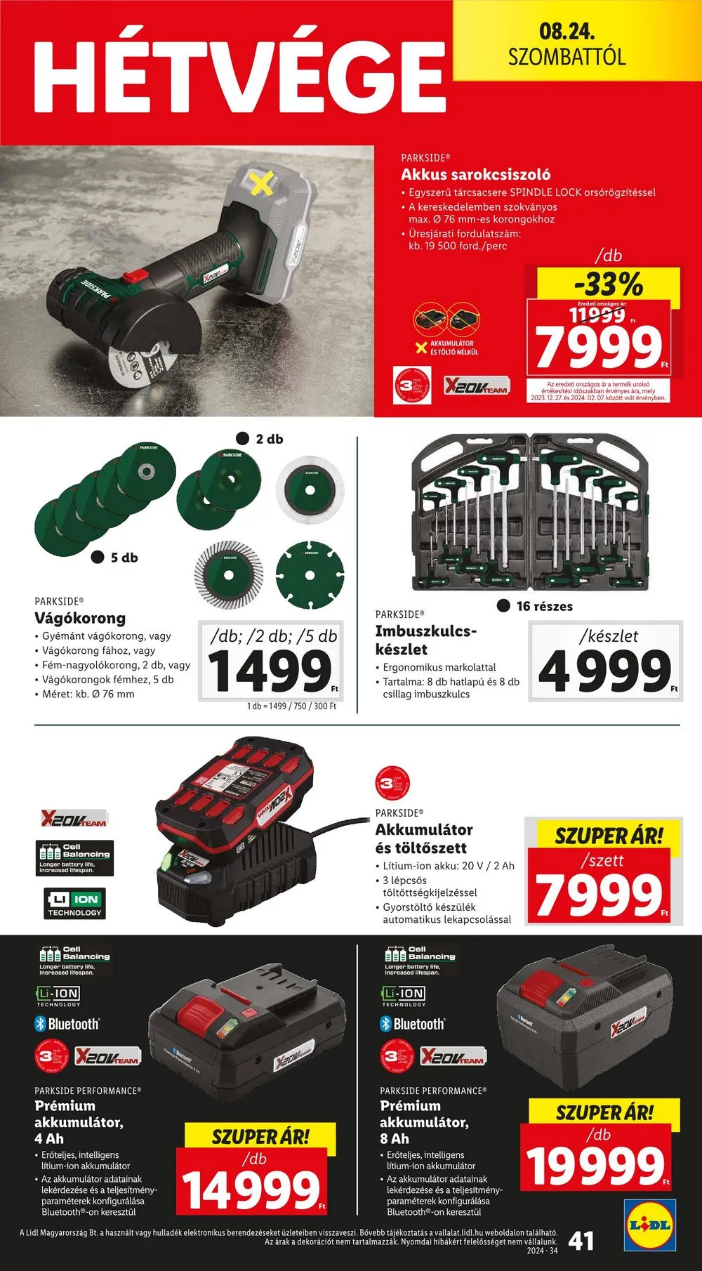Lidl akciós újság 08.22–08.28 – 41. oldal