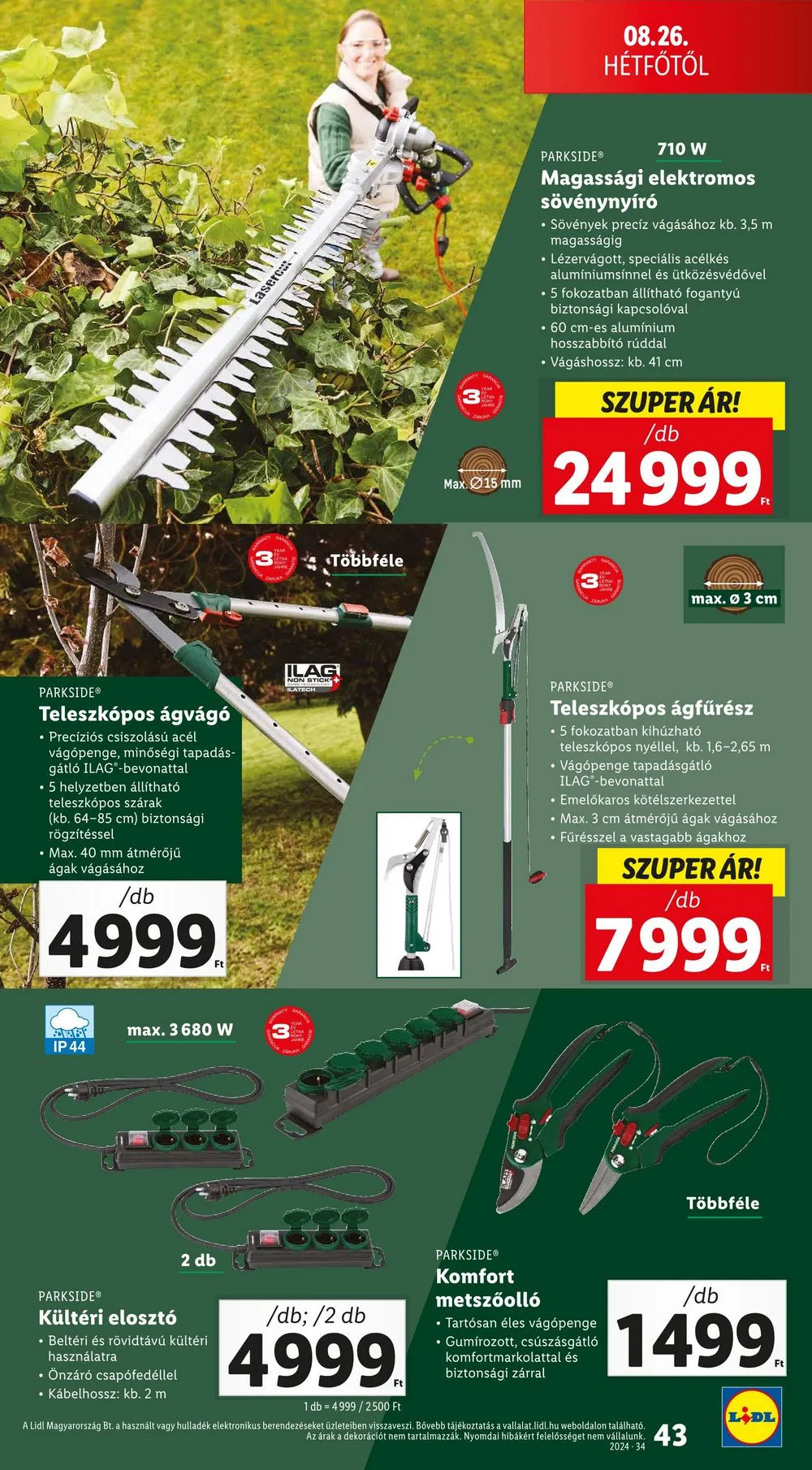 Lidl akciós újság 08.22–08.28 – 43. oldal
