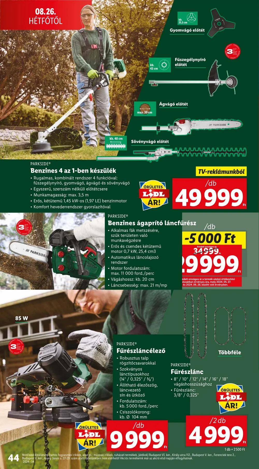 Lidl akciós újság 08.22–08.28 – 44. oldal