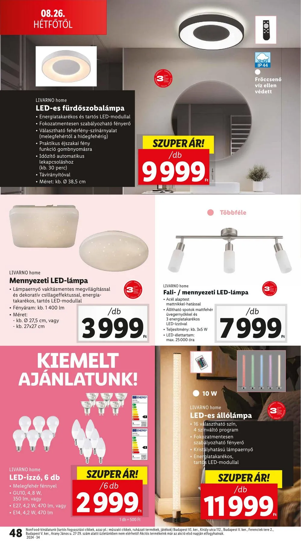 Lidl akciós újság 08.22–08.28 – 48. oldal