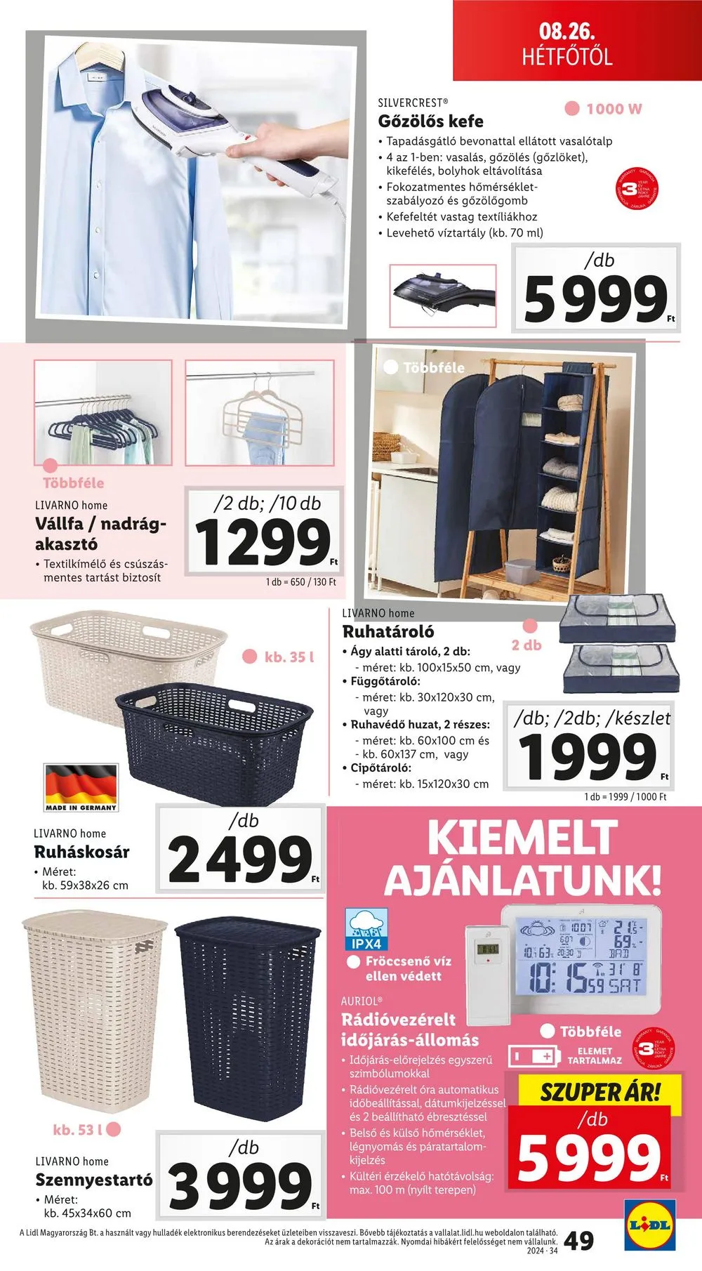 Lidl akciós újság 08.22–08.28 – 49. oldal