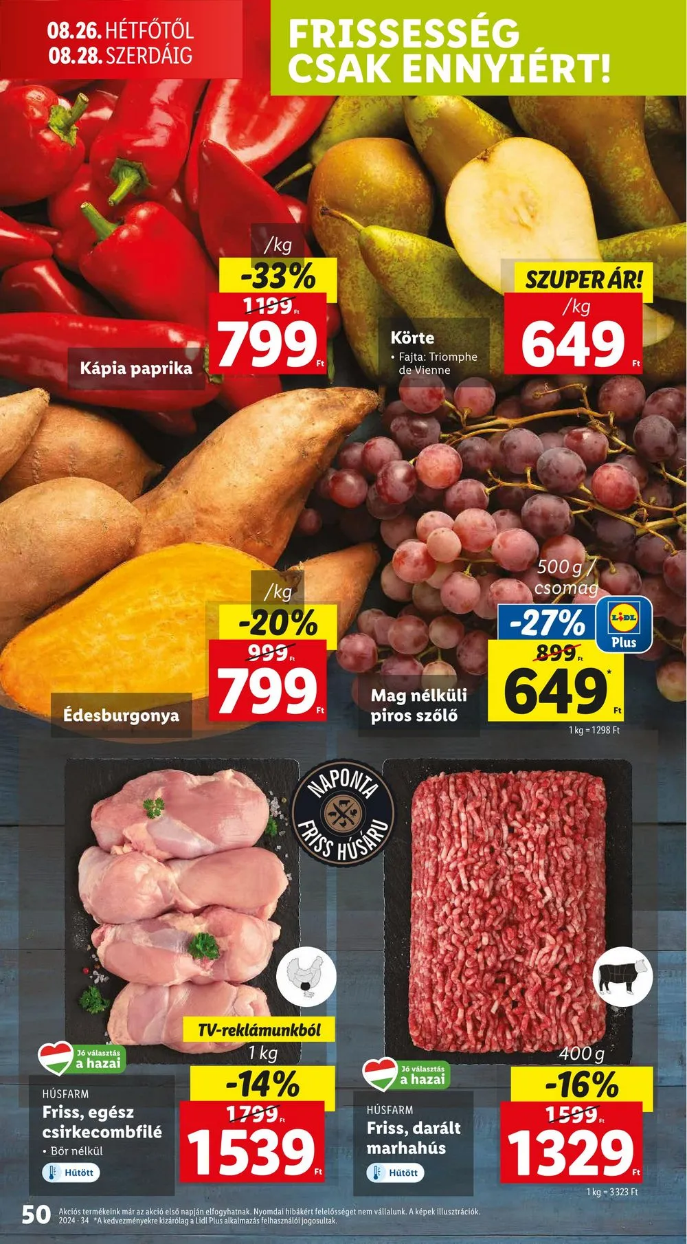 Lidl akciós újság 08.22–08.28 – 50. oldal