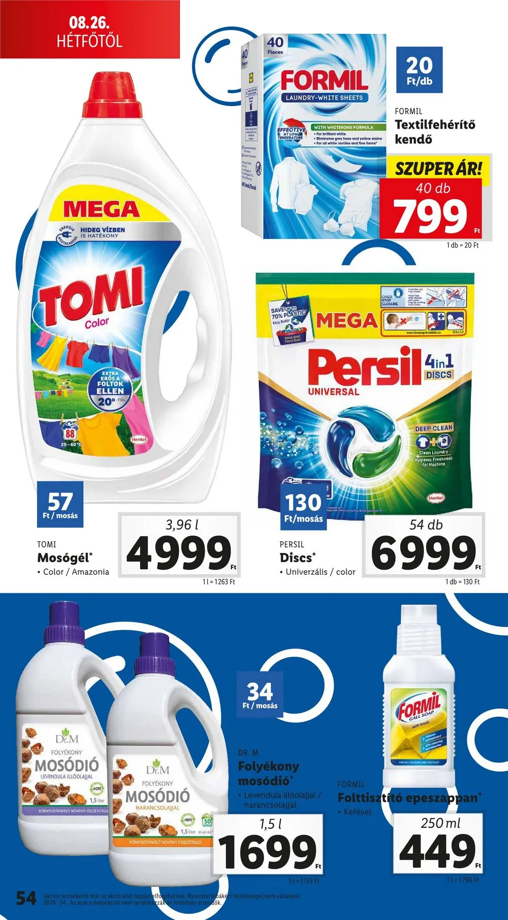 Lidl akciós újság 08.22–08.28 – 54. oldal