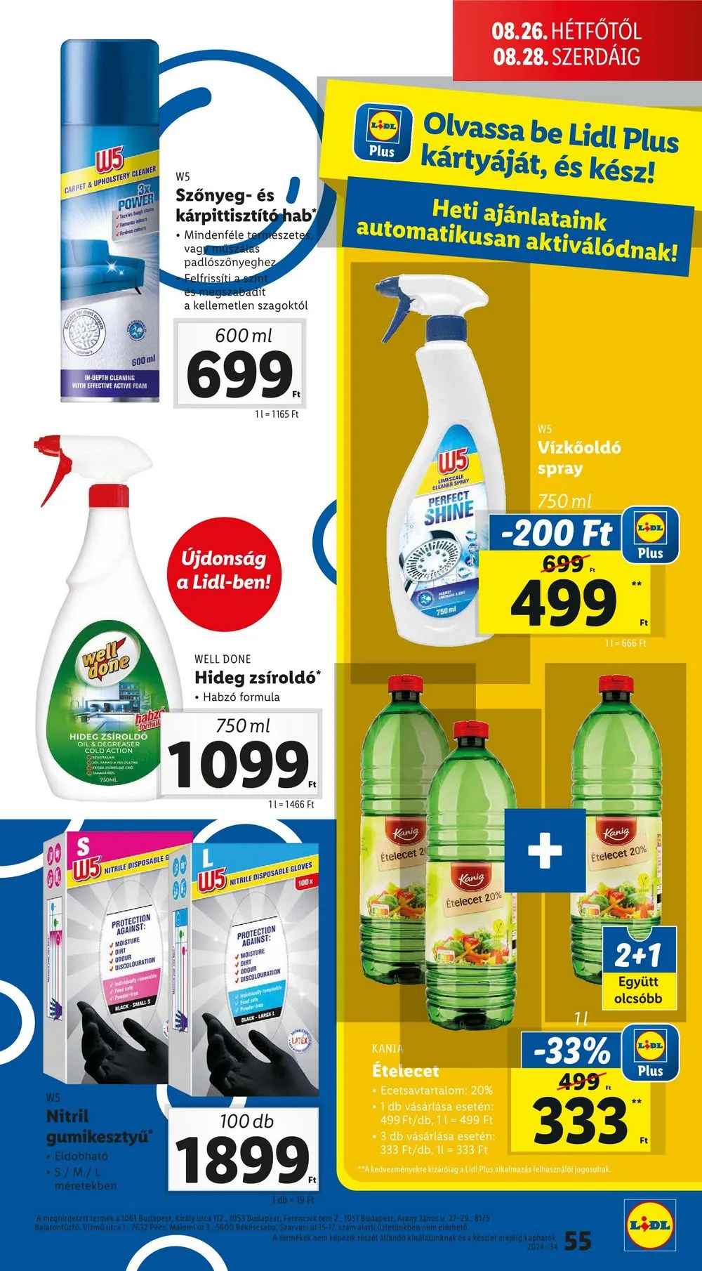 Lidl akciós újság 08.22–08.28 – 55. oldal