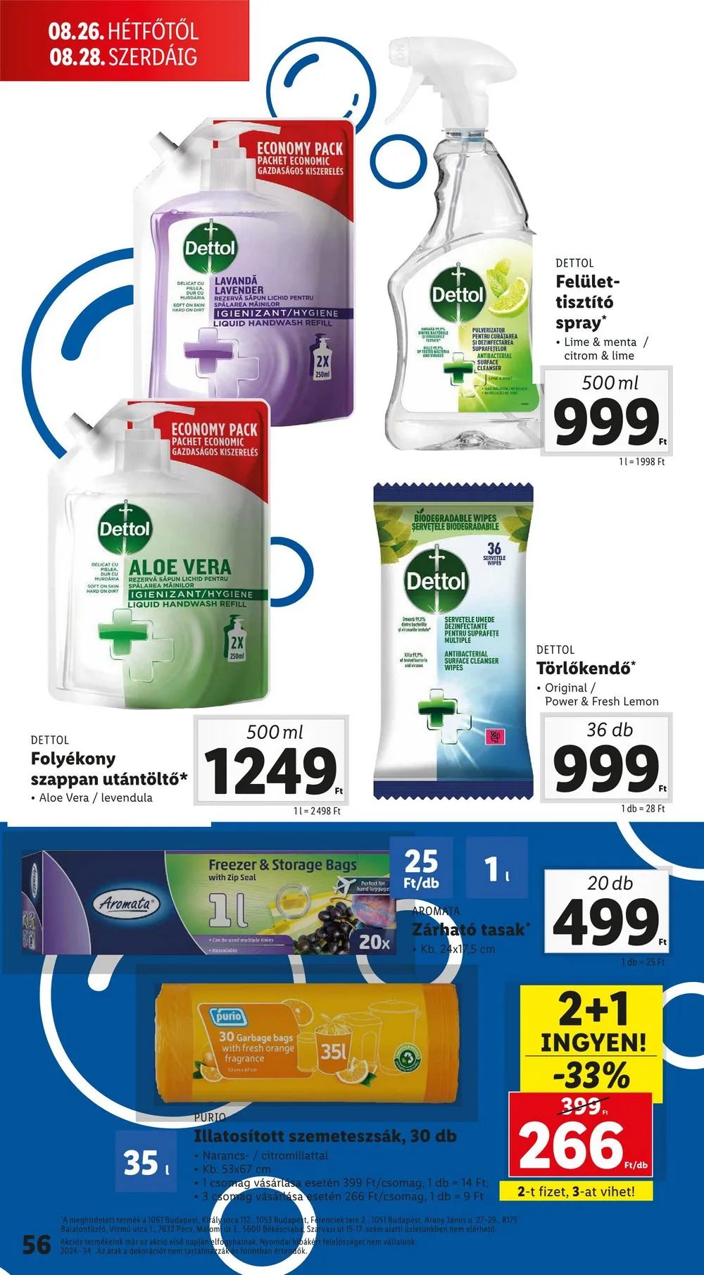 Lidl akciós újság 08.22–08.28 – 56. oldal