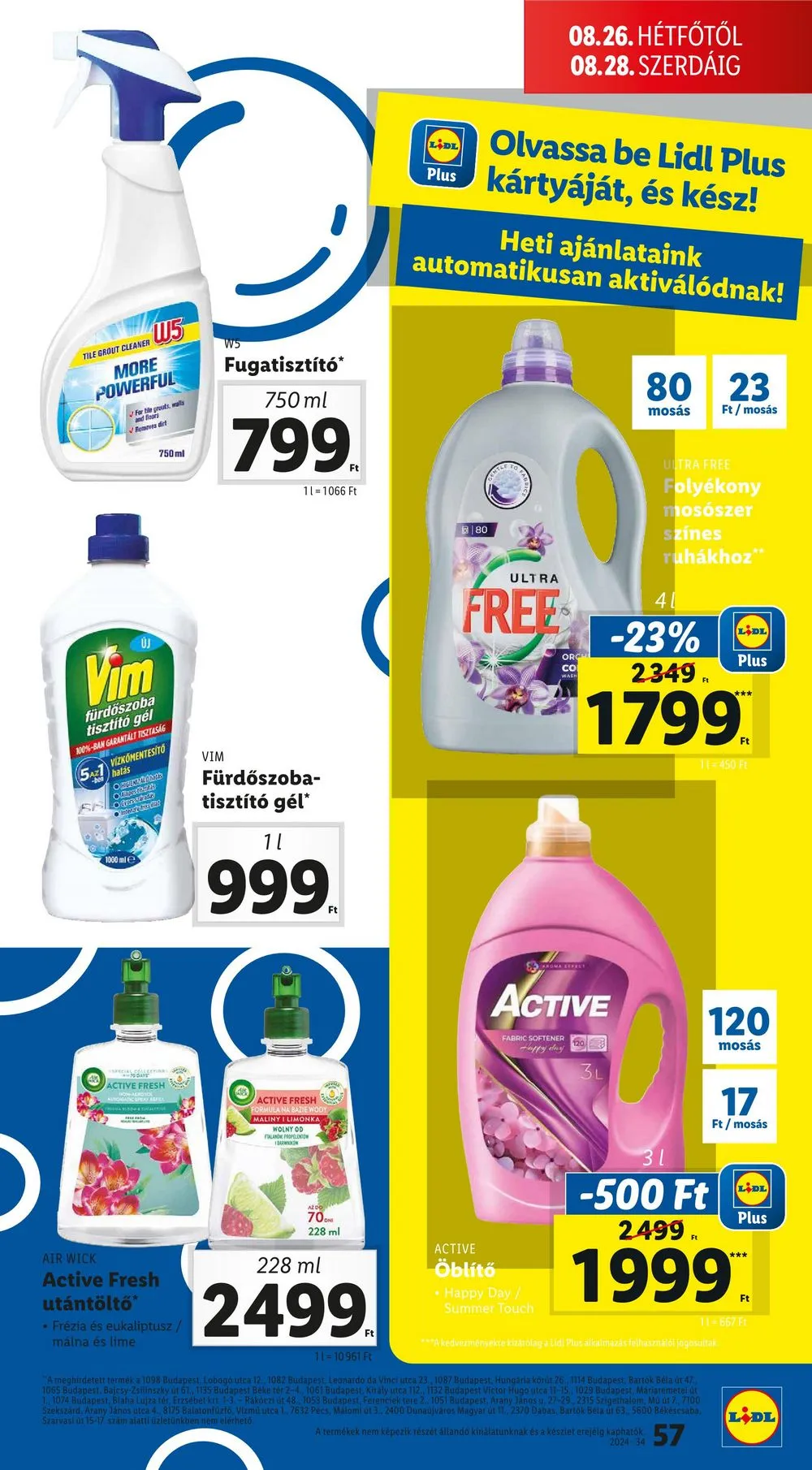 Lidl akciós újság 08.22–08.28 – 57. oldal