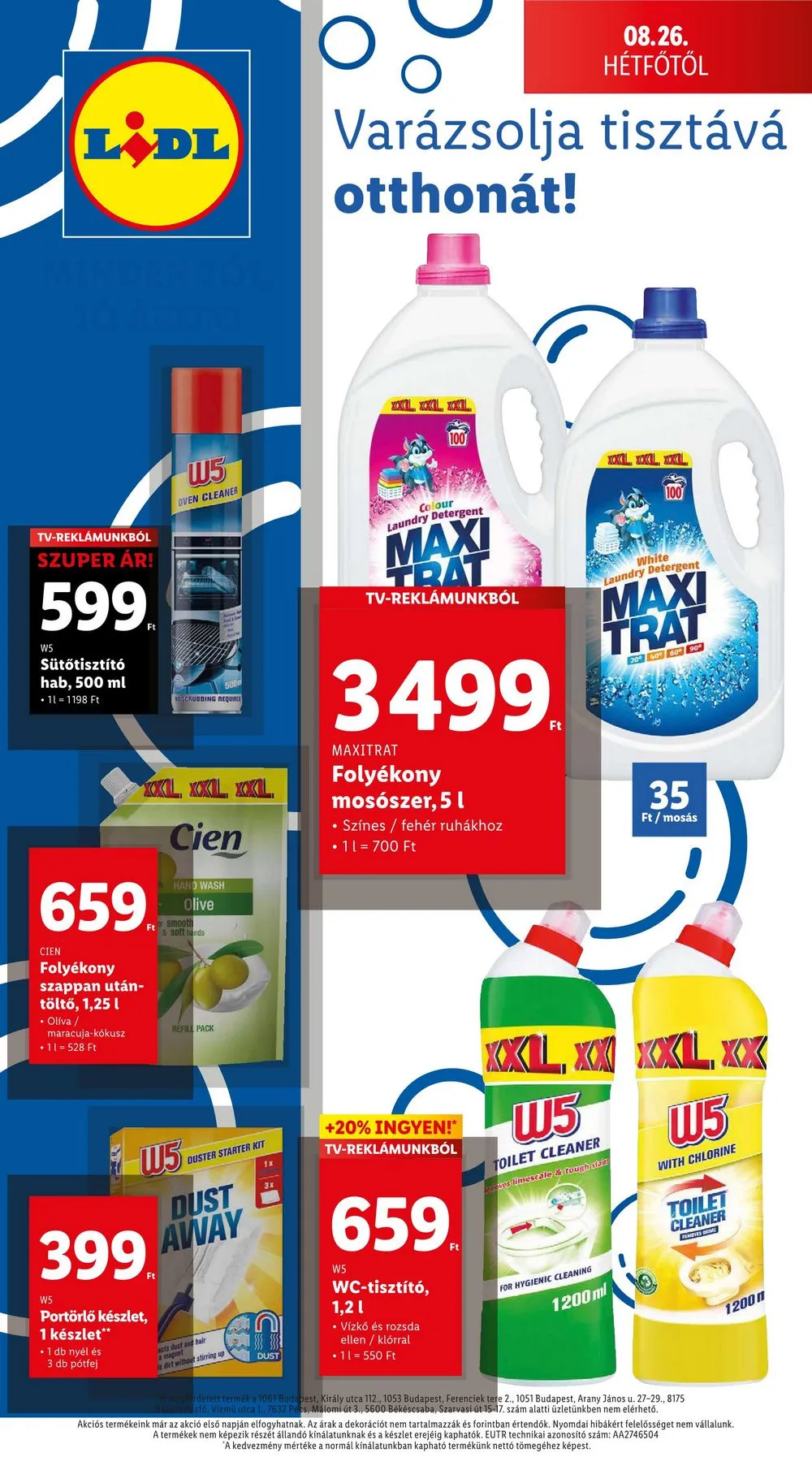 Lidl akciós újság 08.22–08.28 – 58. oldal