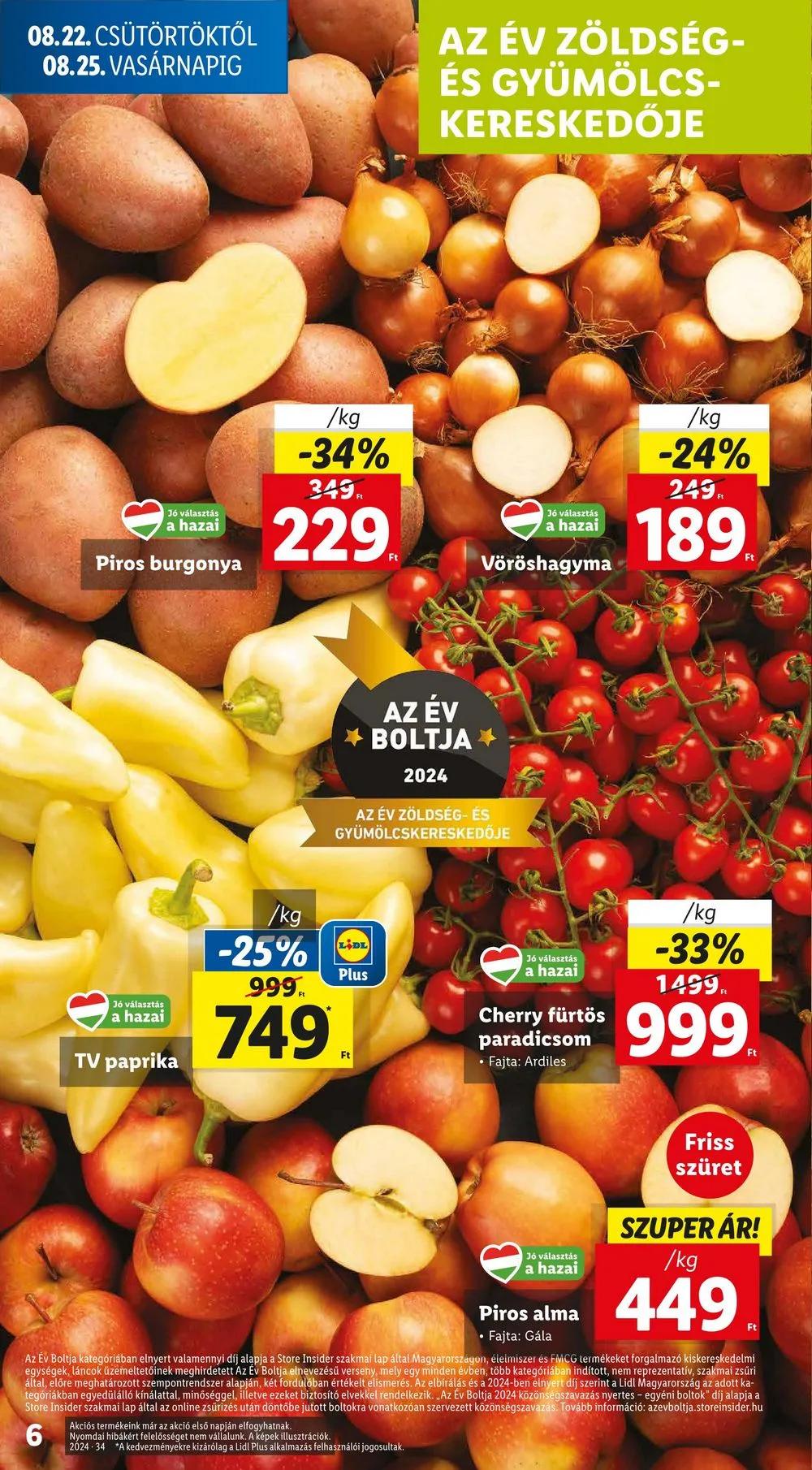 Lidl akciós újság 08.22–08.28 – 6. oldal