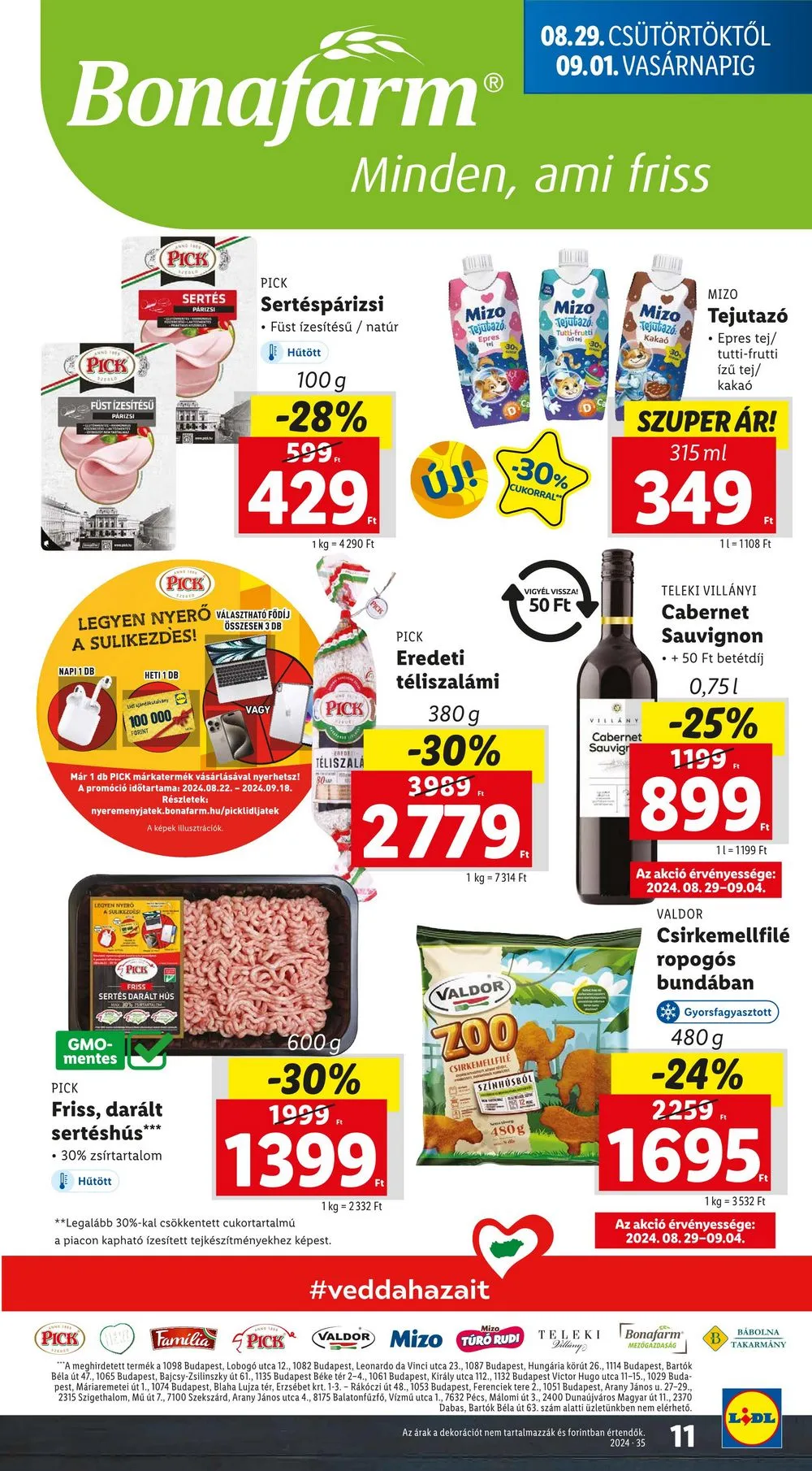 Lidl akciós újság 08.29–09.04 – 11. oldal