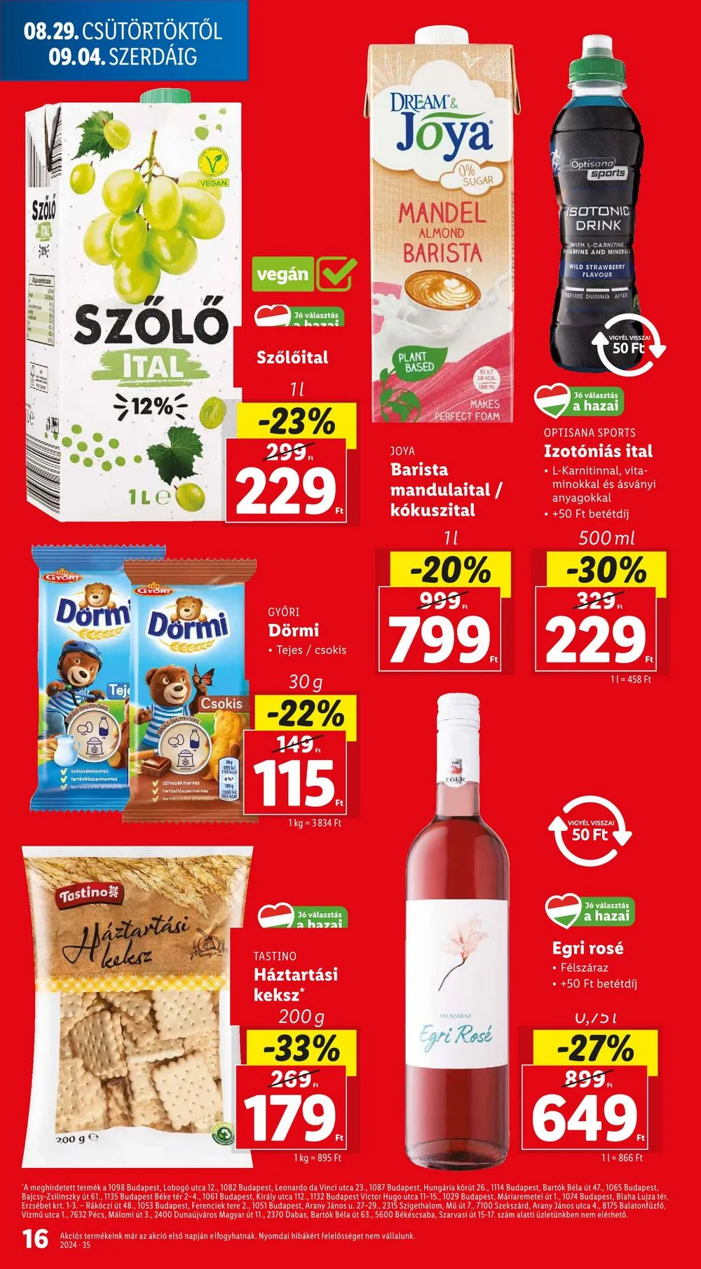 Lidl akciós újság 08.29–09.04 – 16. oldal