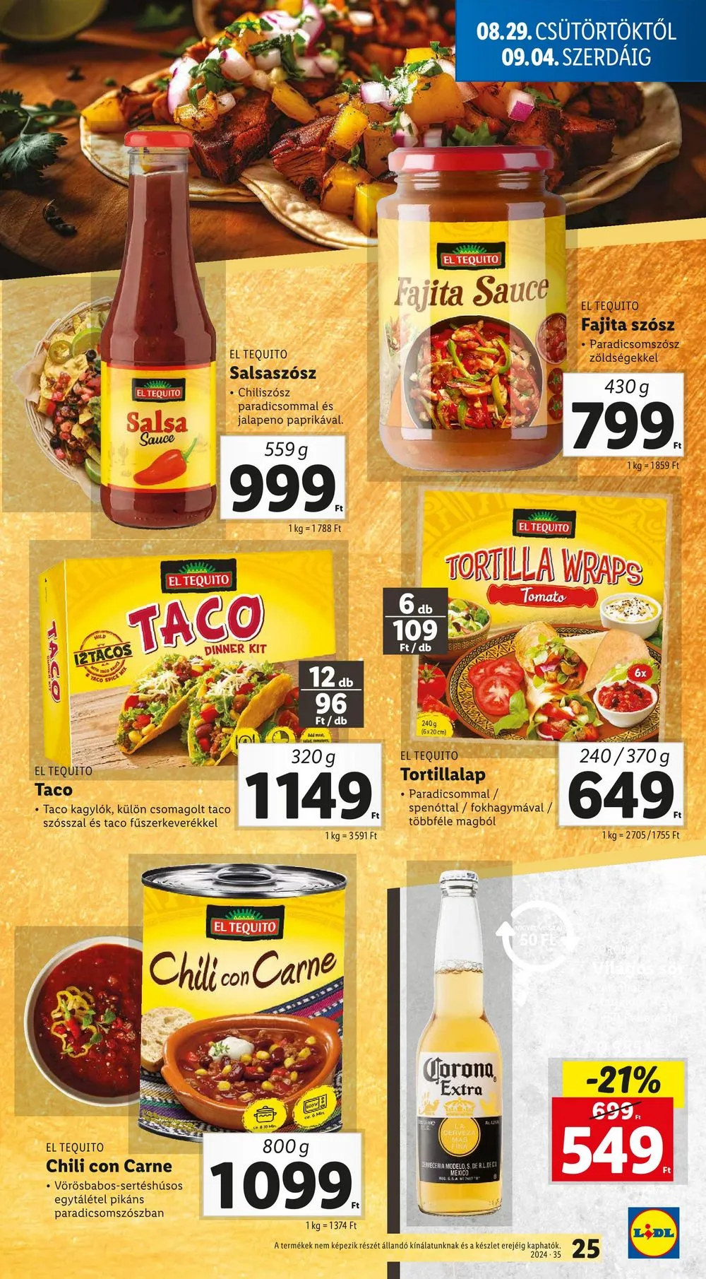 Lidl akciós újság 08.29–09.04 – 25. oldal