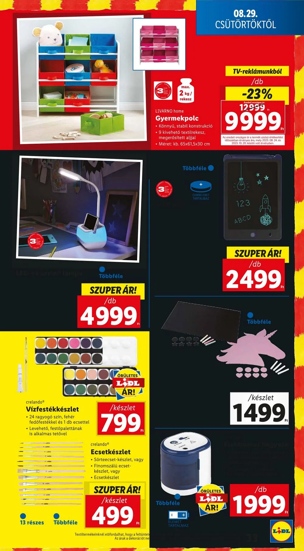 Lidl akciós újság 08.29–09.04 – 33. oldal