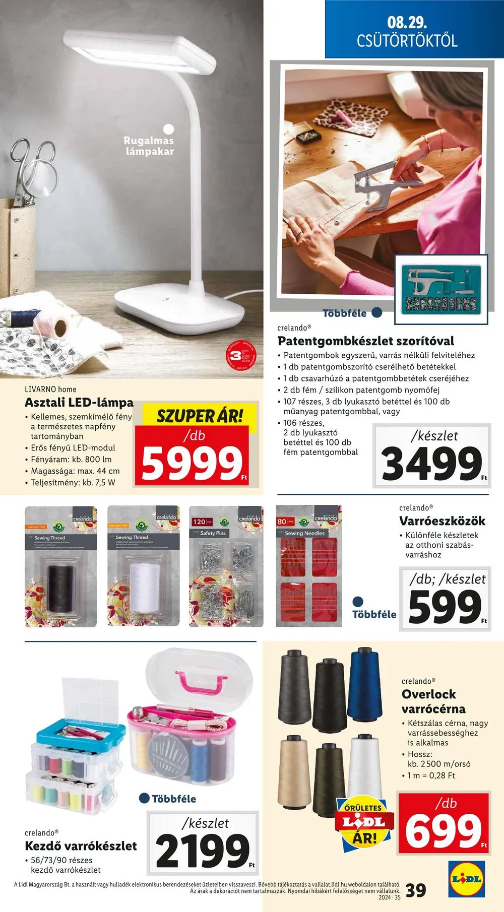 Lidl akciós újság 08.29–09.04 – 39. oldal