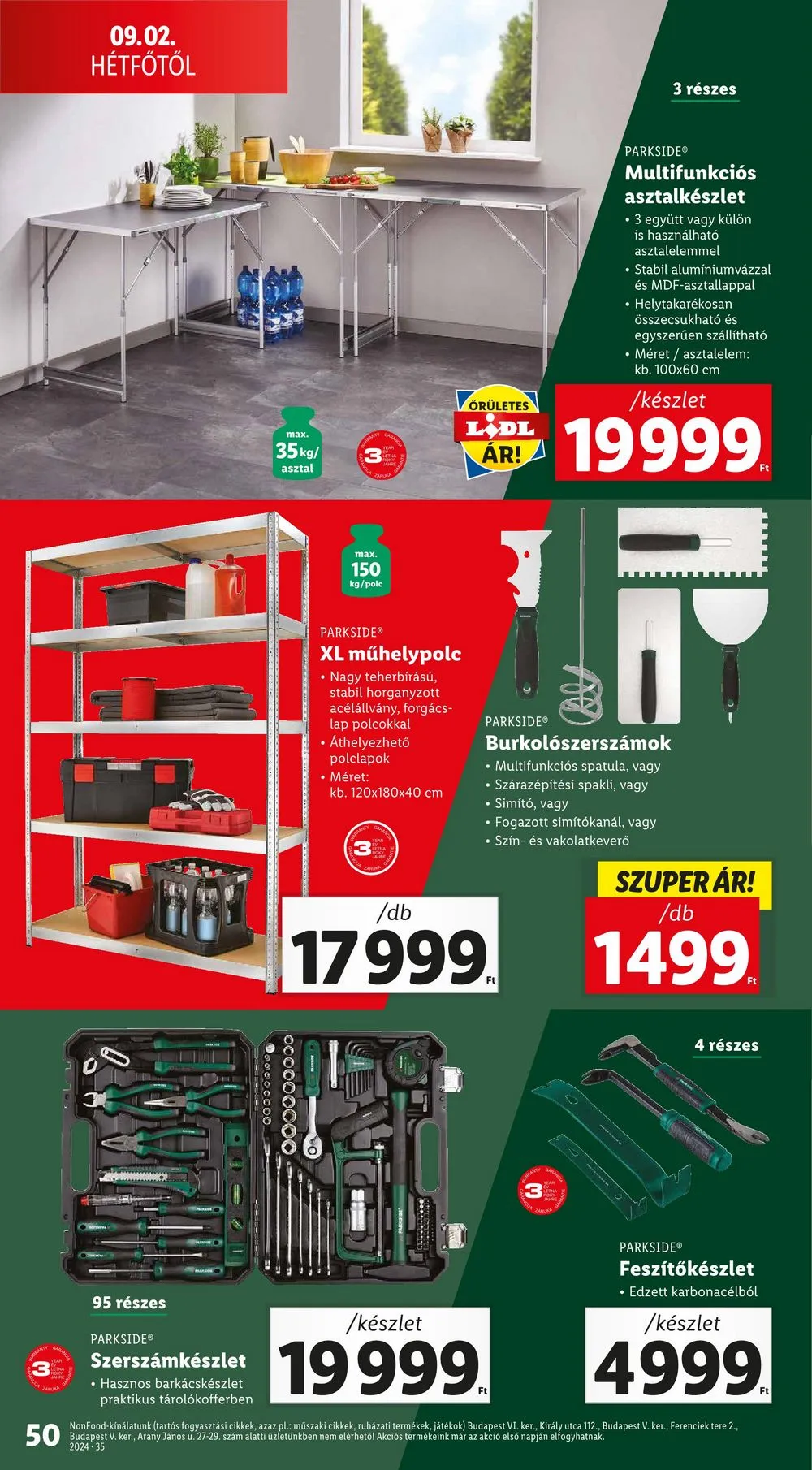 Lidl akciós újság 08.29–09.04 – 50. oldal
