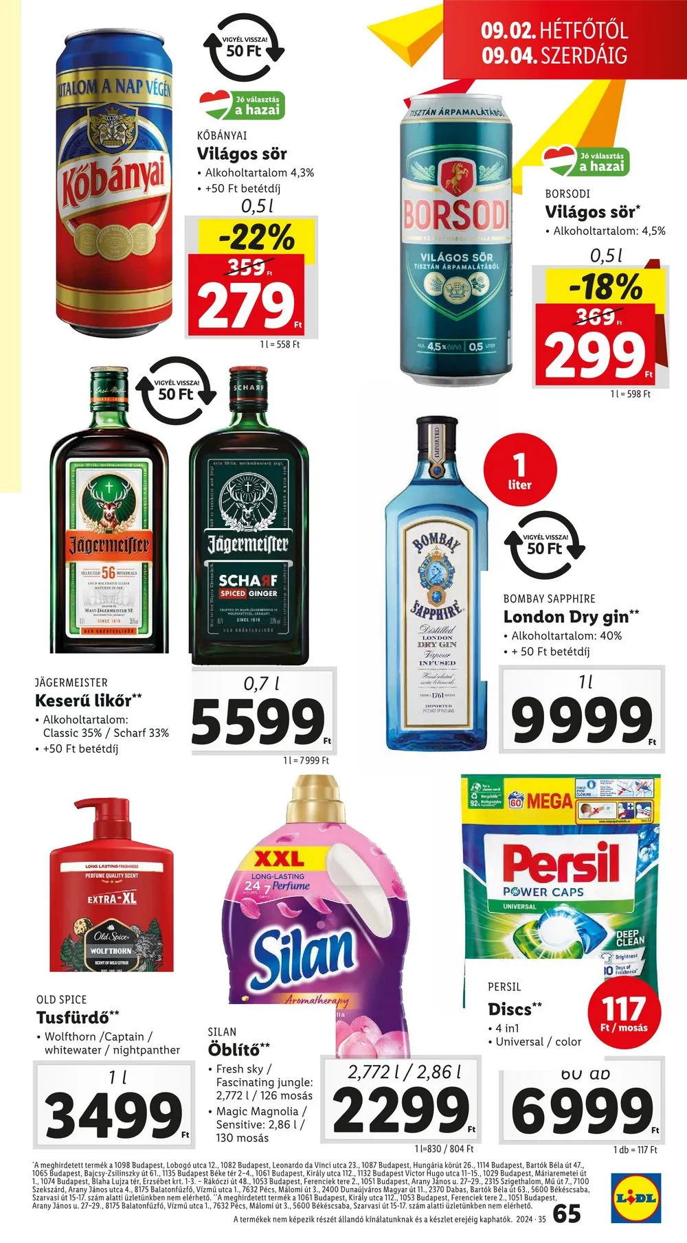 Lidl akciós újság 08.29–09.04 – 65. oldal
