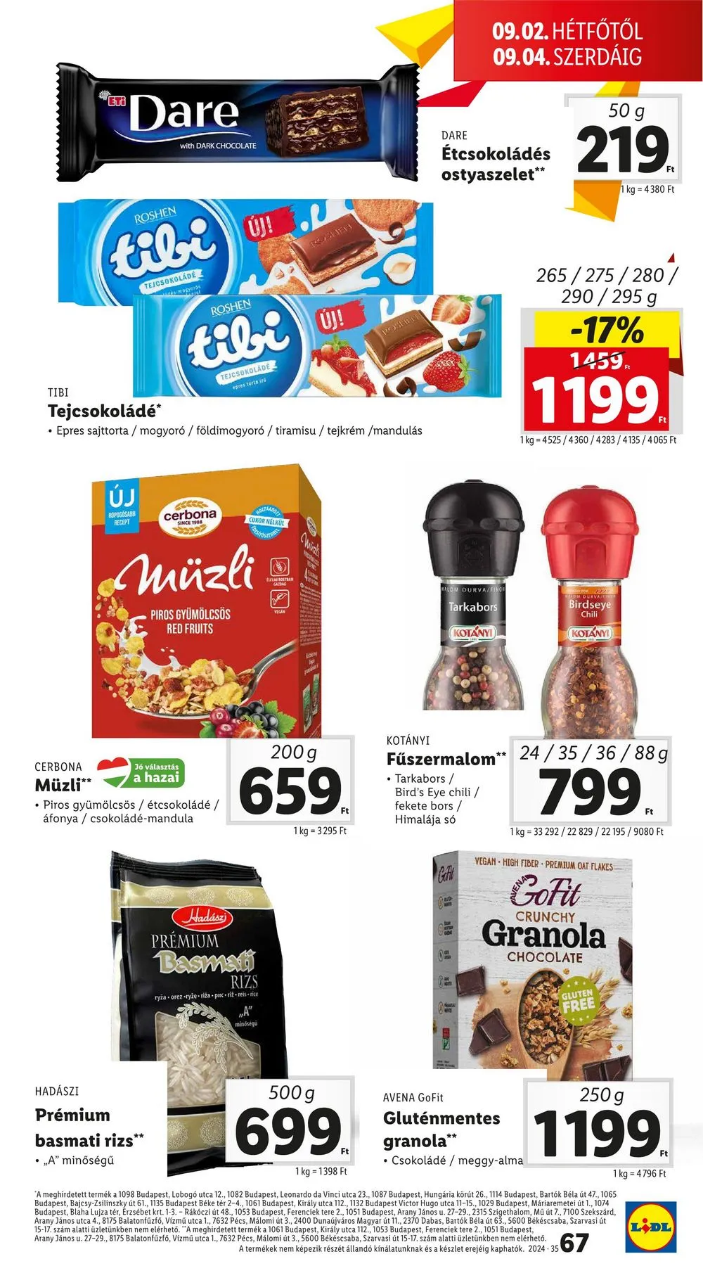 Lidl akciós újság 08.29–09.04 – 67. oldal