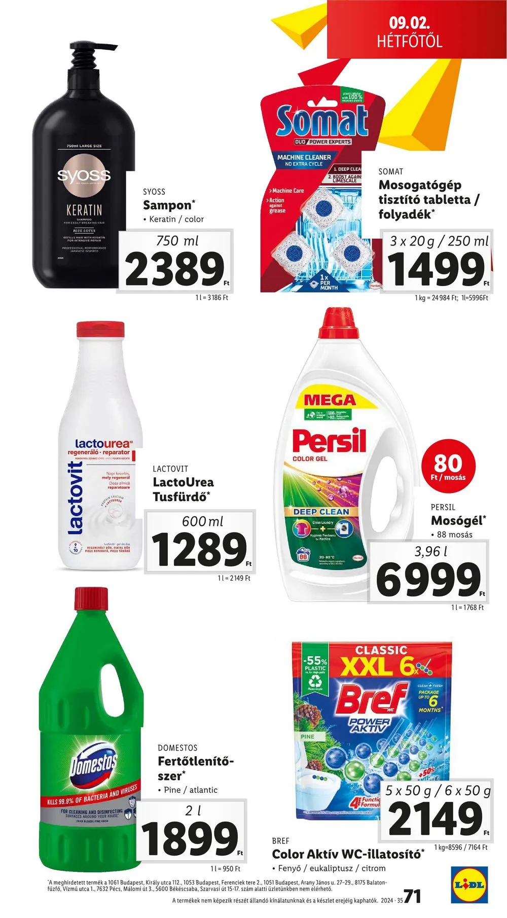 Lidl akciós újság 08.29–09.04 – 71. oldal