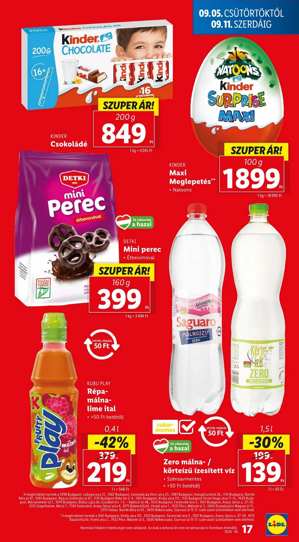 Lidl akciós újság 09.05–09.11 – 17. oldal