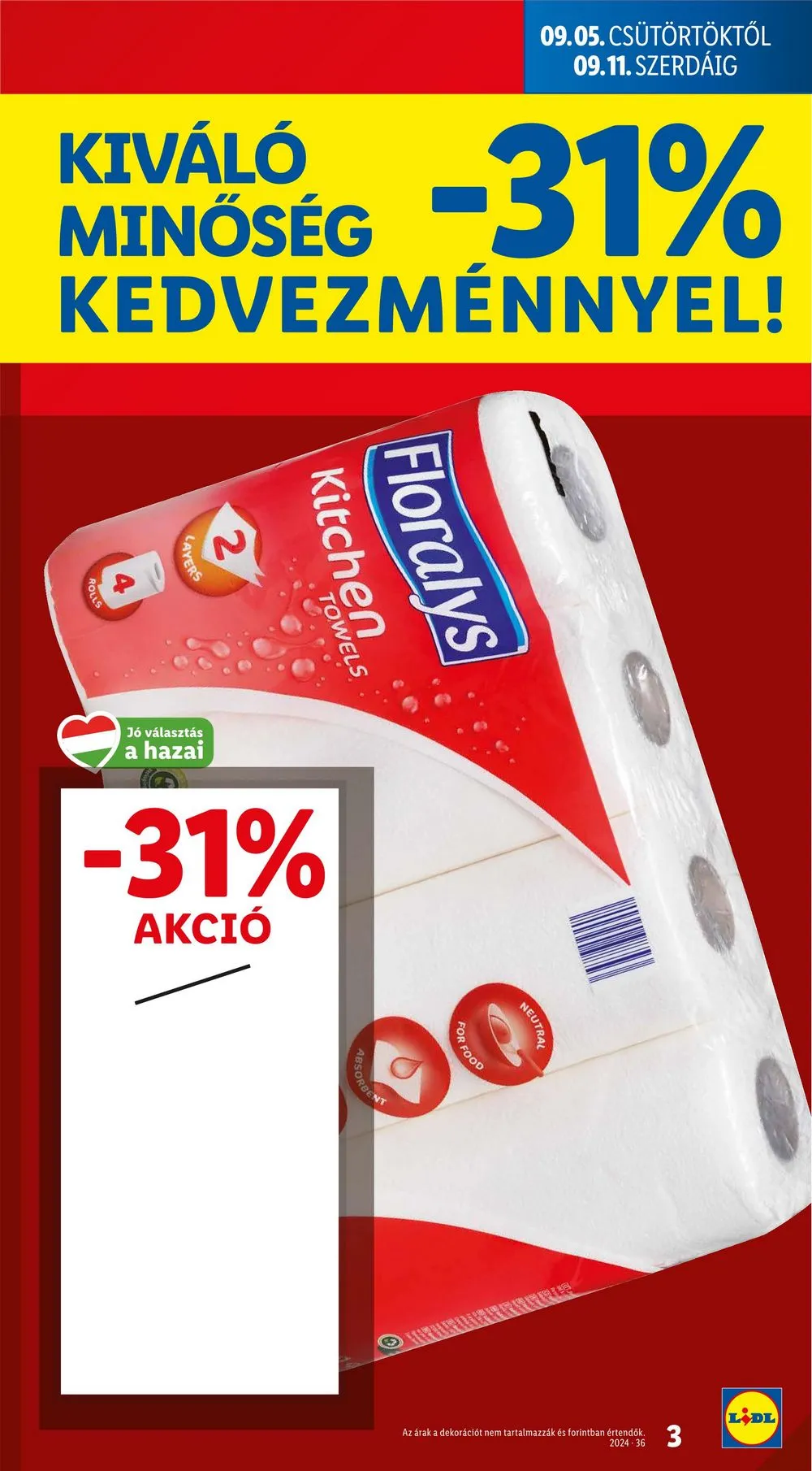 Lidl akciós újság 09.05–09.11 – 3. oldal