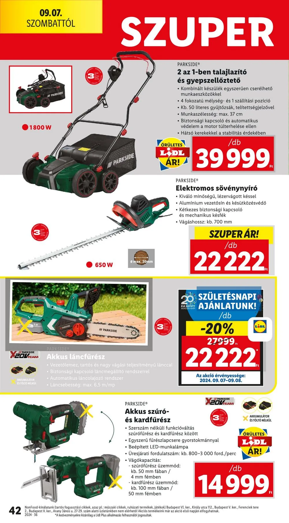 Lidl akciós újság 09.05–09.11 – 42. oldal