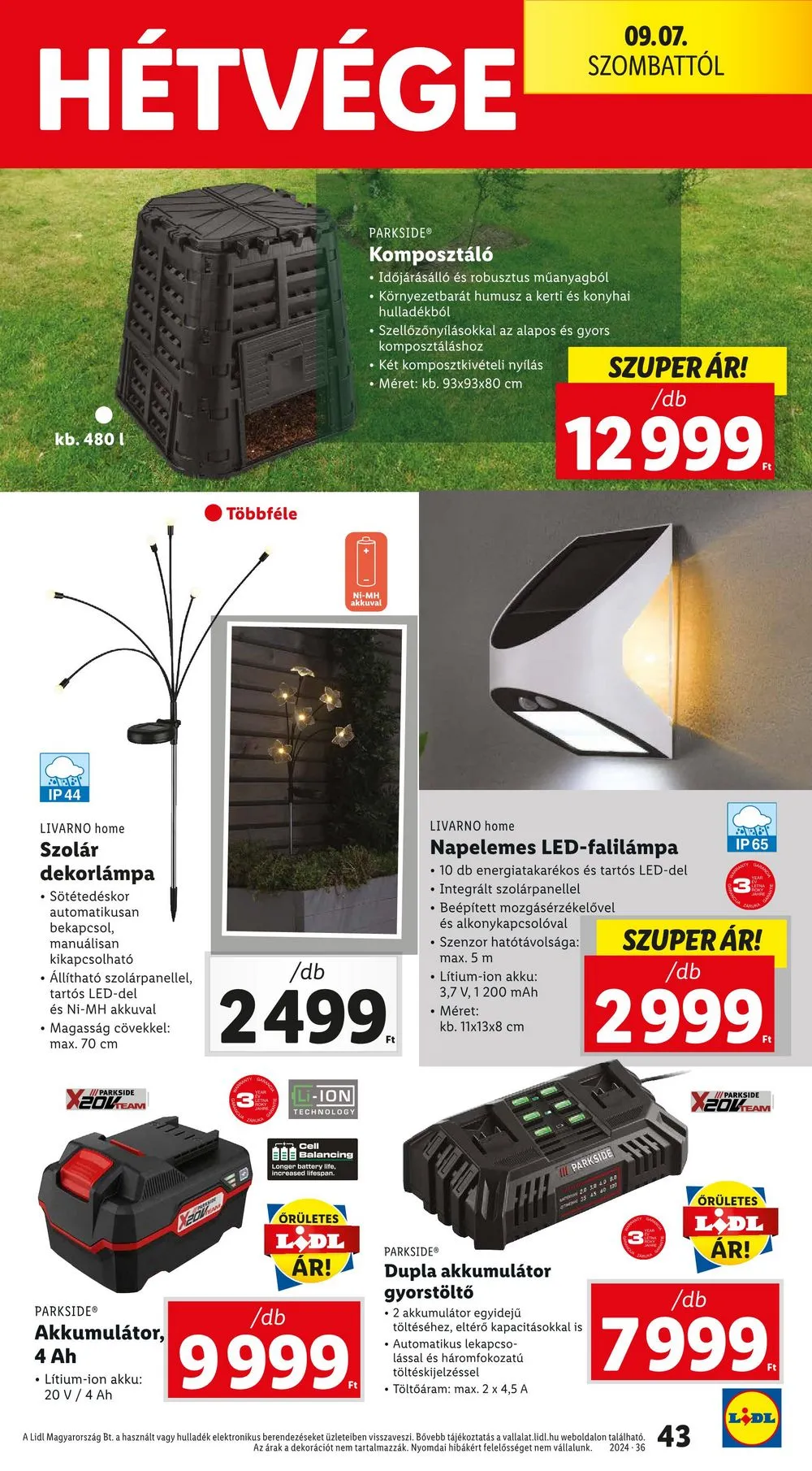 Lidl akciós újság 09.05–09.11 – 43. oldal