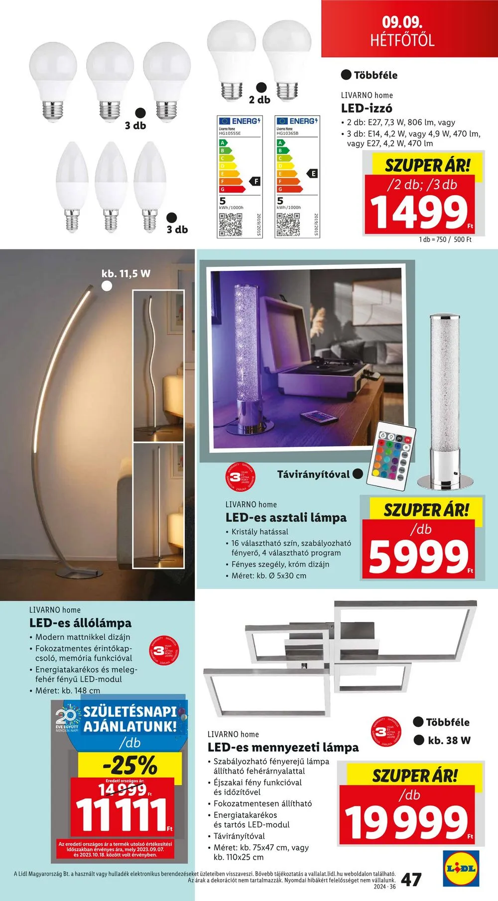 Lidl akciós újság 09.05–09.11 – 47. oldal