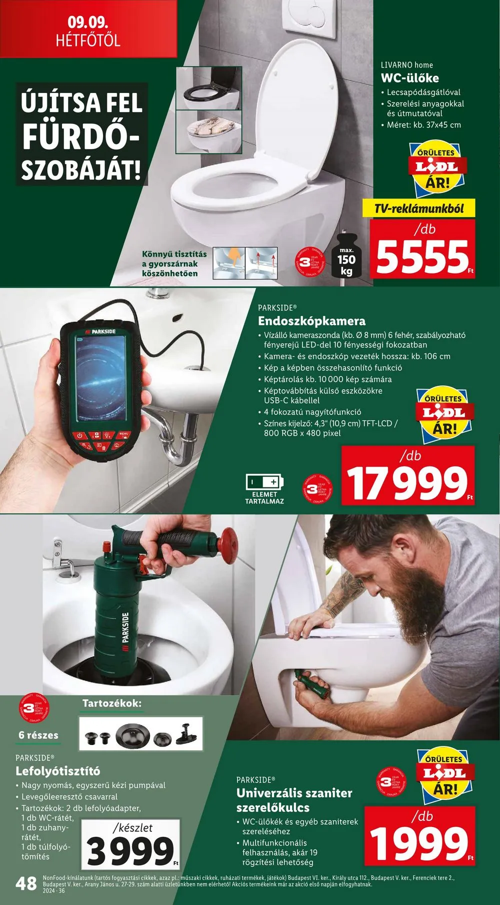 Lidl akciós újság 09.05–09.11 – 48. oldal
