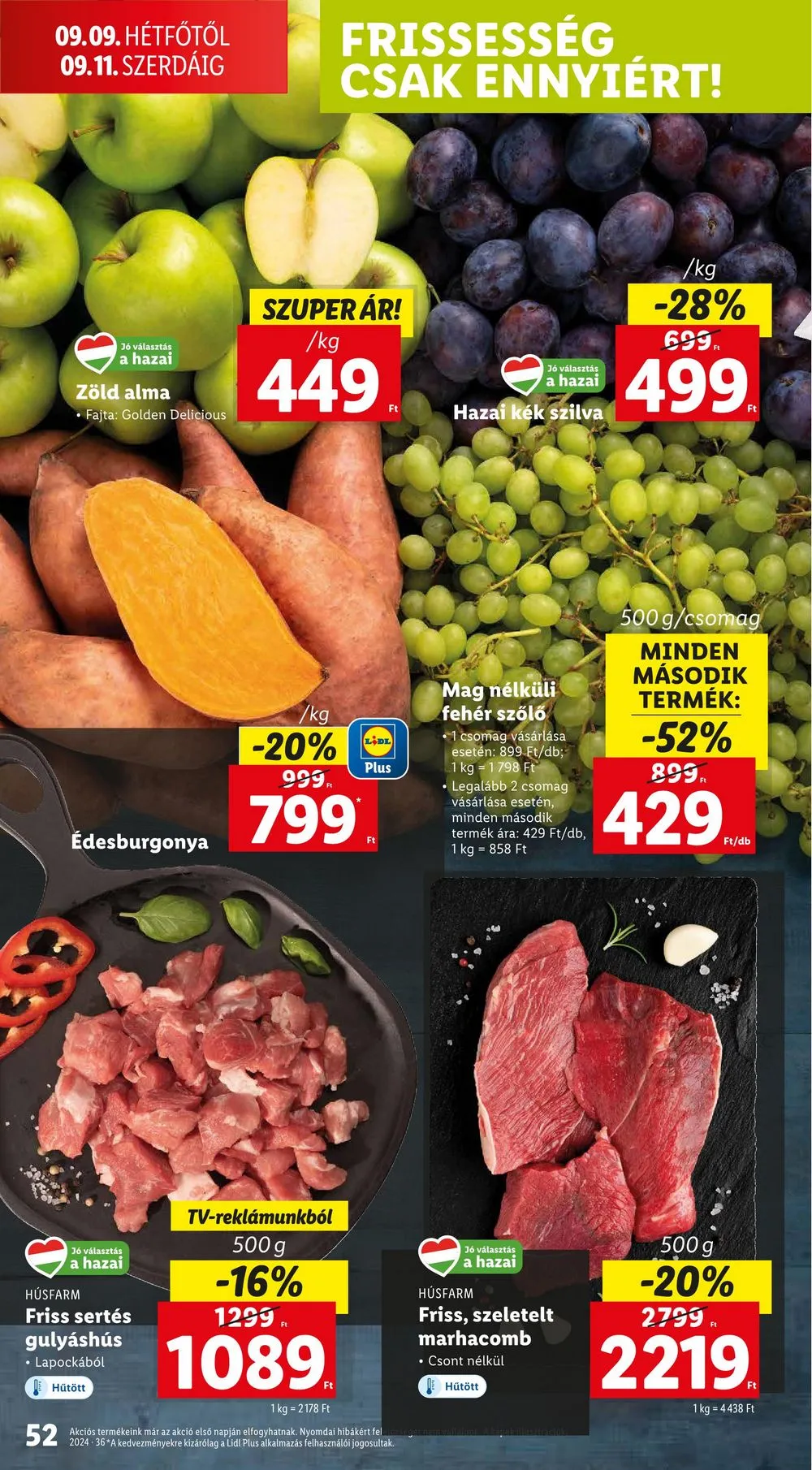 Lidl akciós újság 09.05–09.11 – 52. oldal