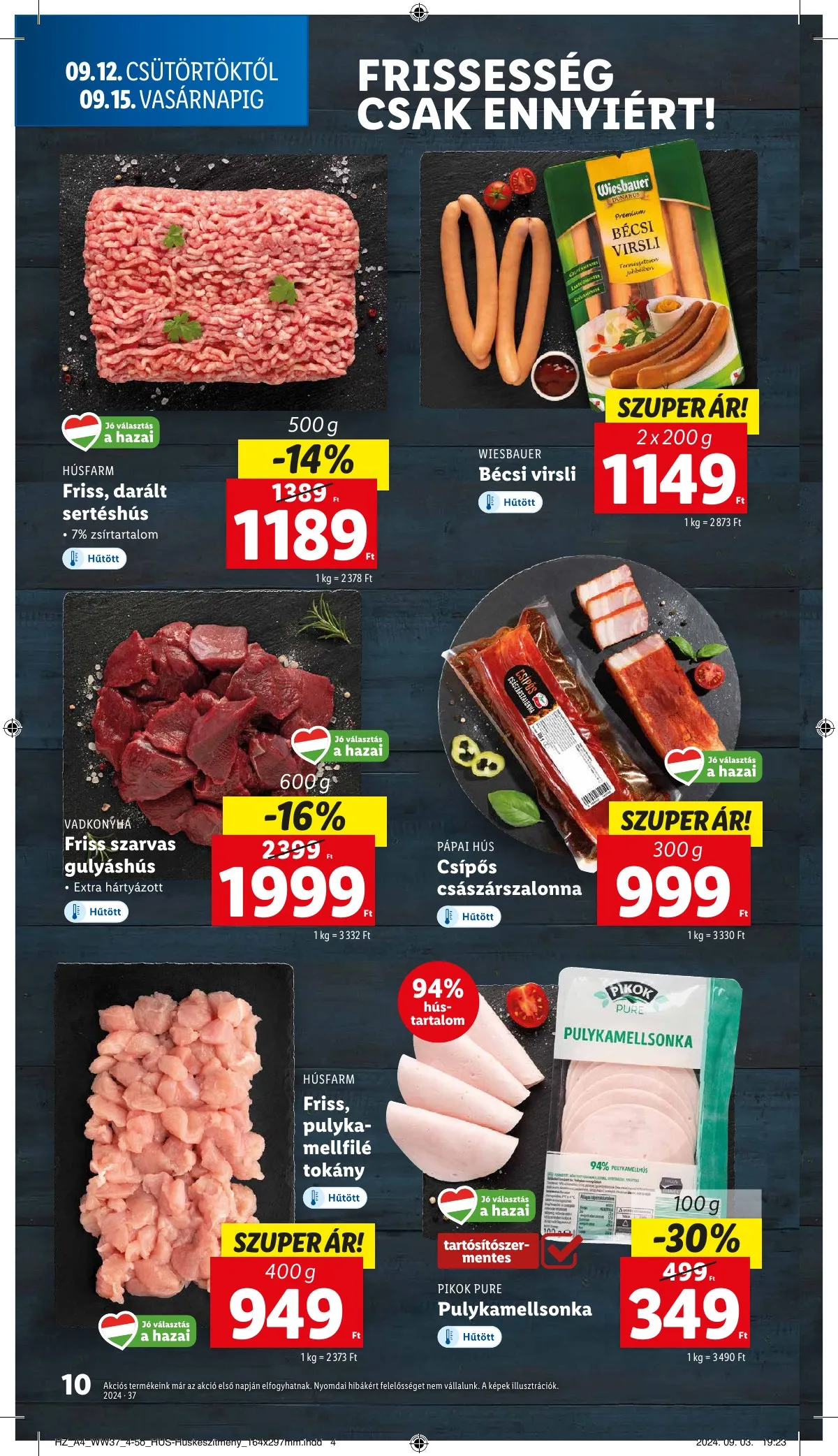Lidl akciós újság 09.12–09.18 – 10. oldal