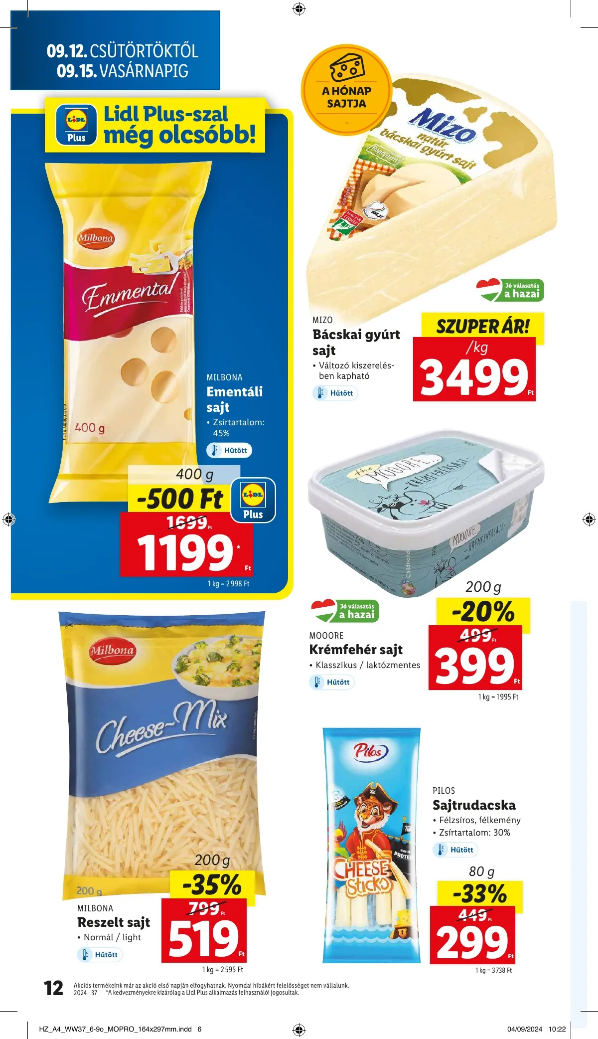 Lidl akciós újság 09.12–09.18 – 12. oldal