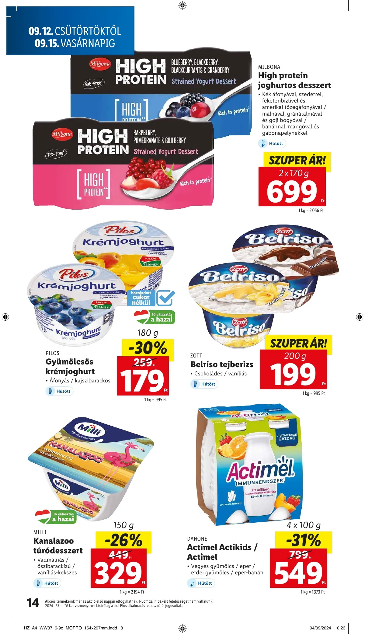 Lidl akciós újság 09.12–09.18 – 14. oldal