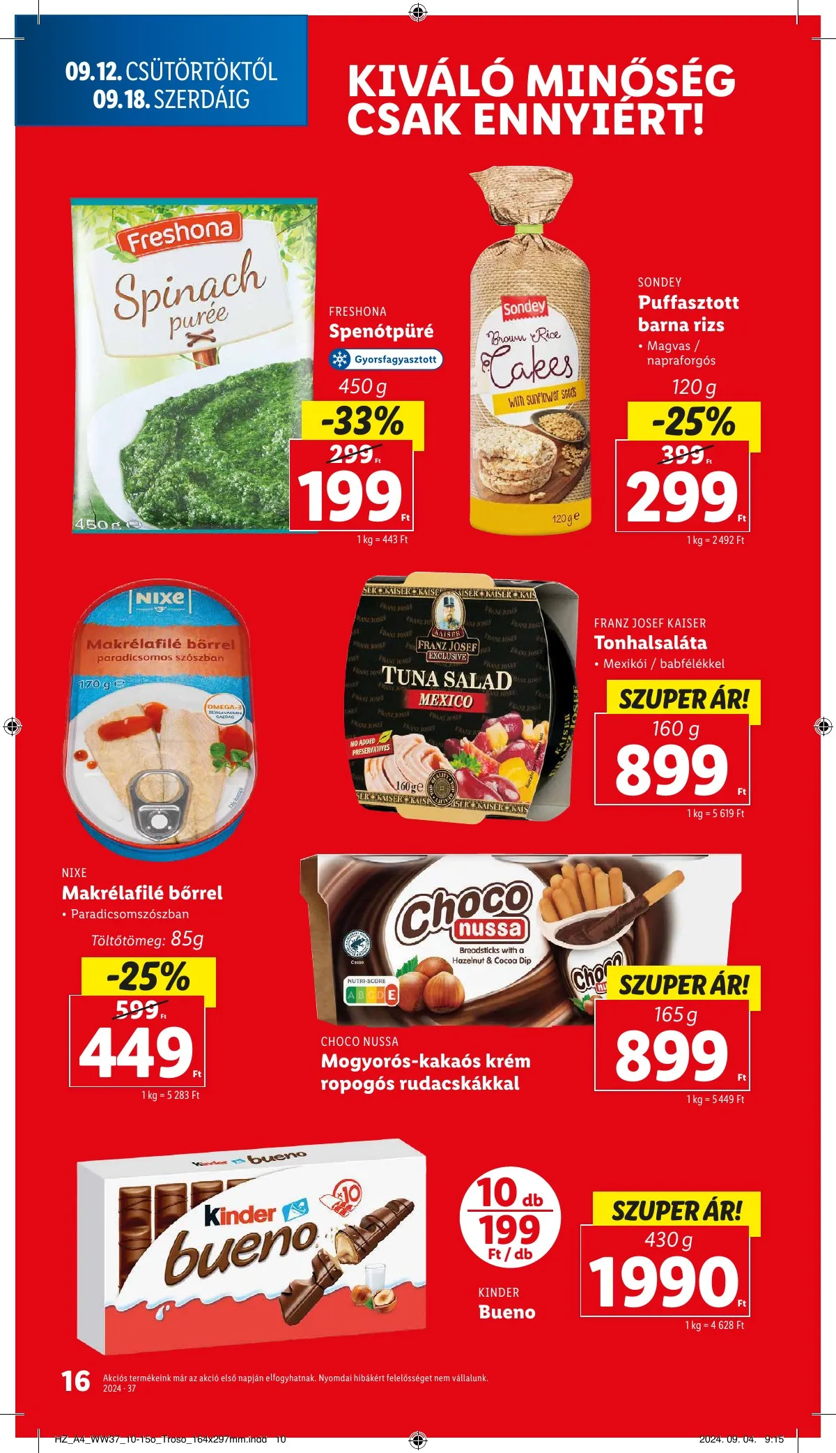 Lidl akciós újság 09.12–09.18 – 16. oldal