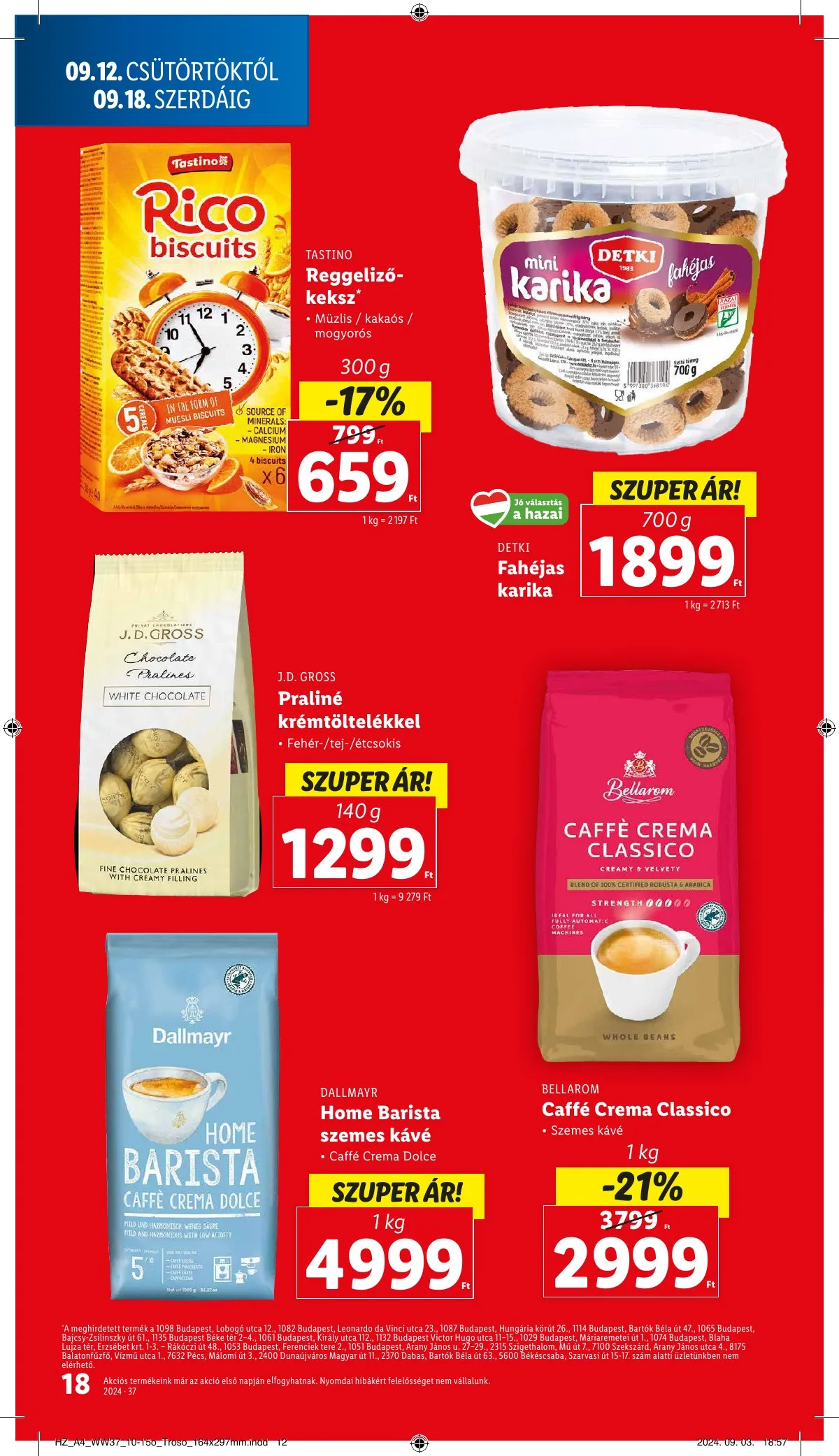 Lidl akciós újság 09.12–09.18 – 18. oldal
