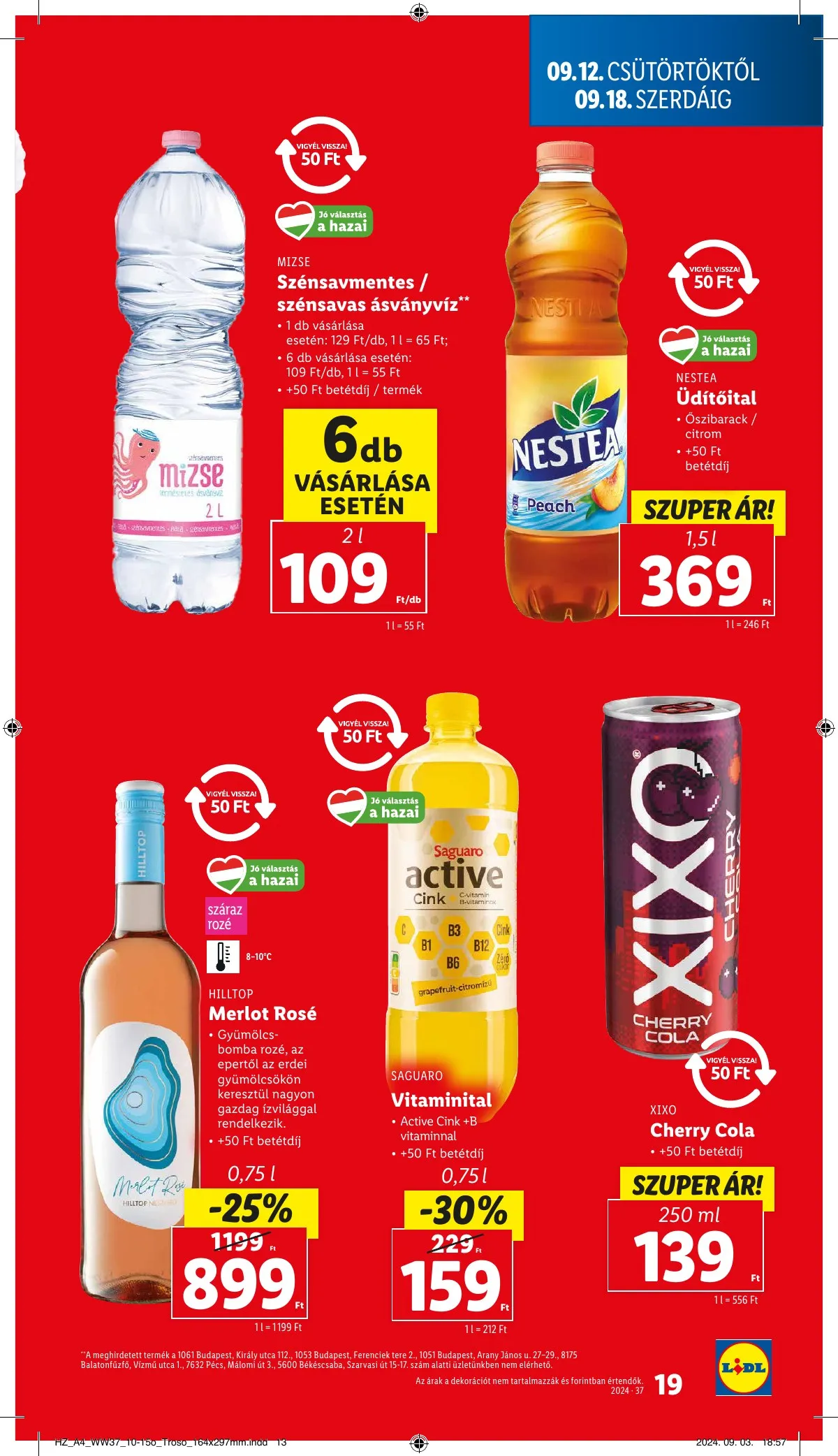 Lidl akciós újság 09.12–09.18 – 19. oldal