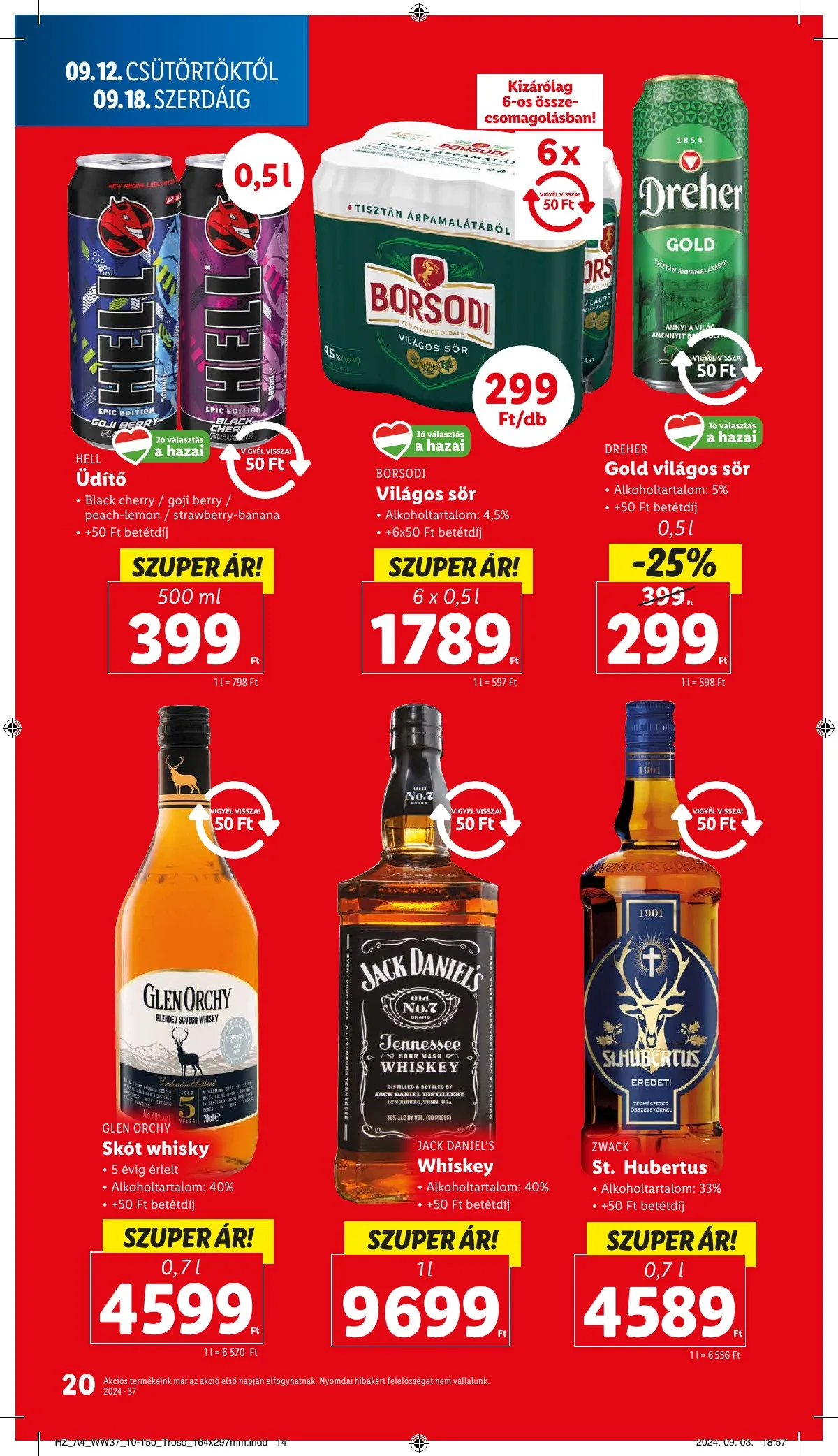 Lidl akciós újság 09.12–09.18 – 20. oldal
