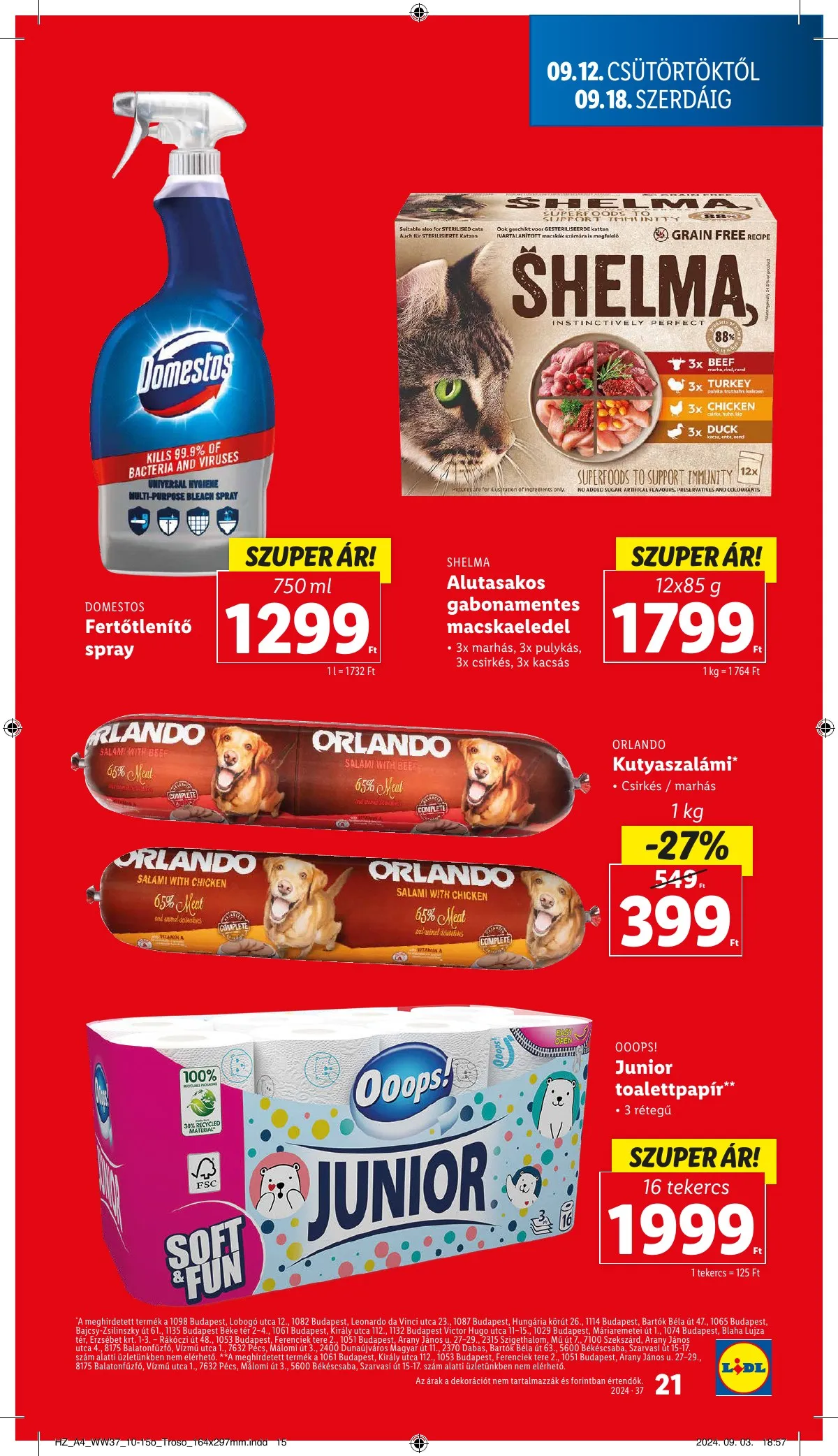 Lidl akciós újság 09.12–09.18 – 21. oldal