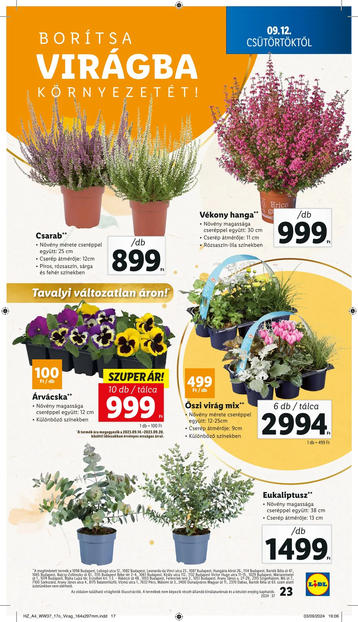 Lidl akciós újság 09.12–09.18 – 23. oldal