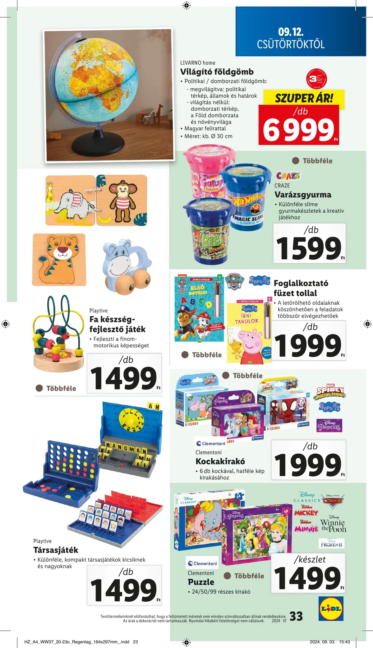 Lidl akciós újság 09.12–09.18 – 33. oldal