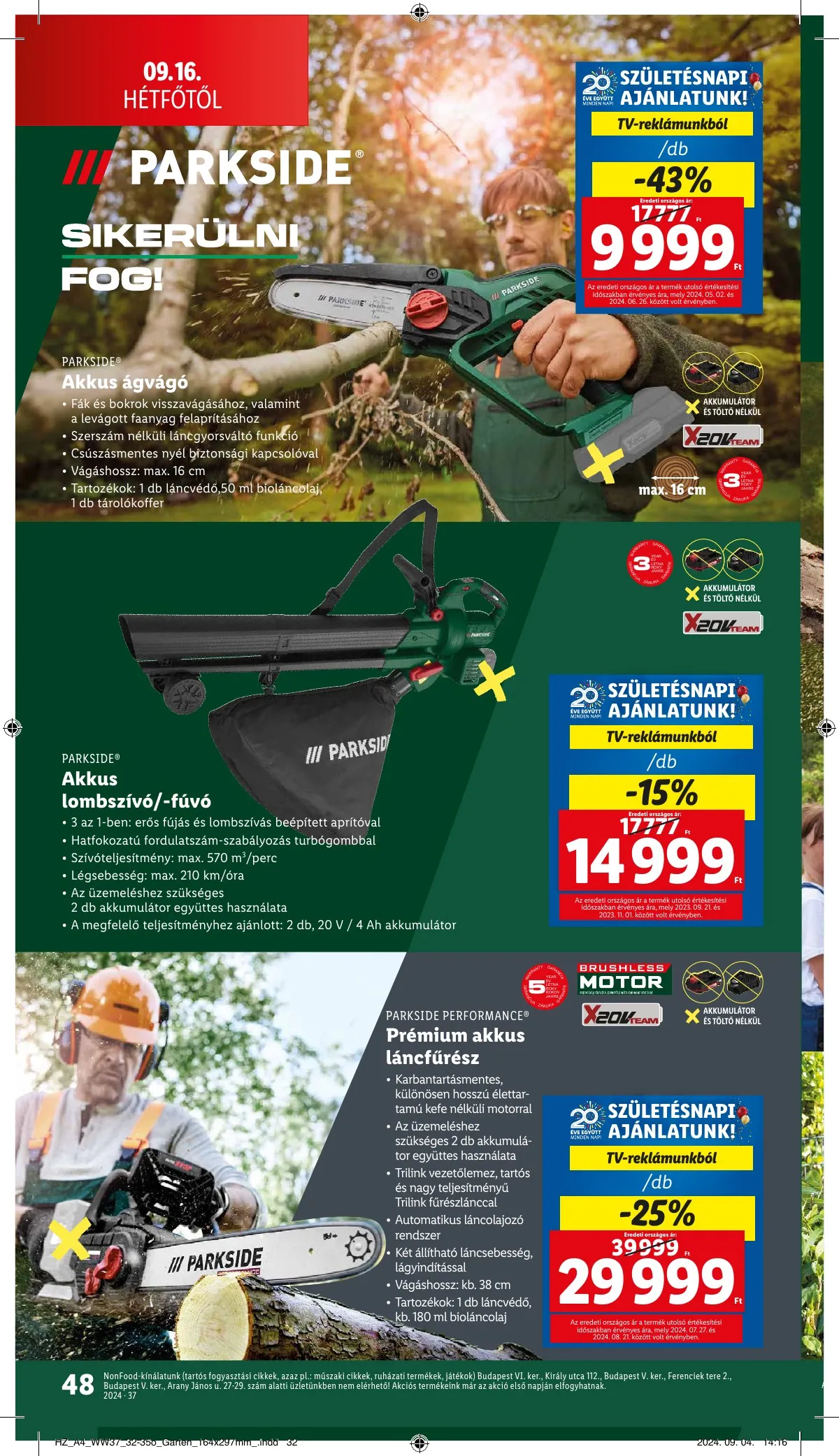 Lidl akciós újság 09.12–09.18 – 48. oldal