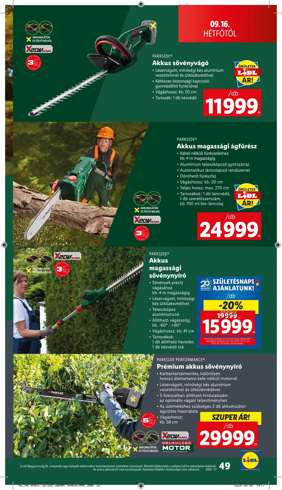 Lidl akciós újság 09.12–09.18 – 49. oldal