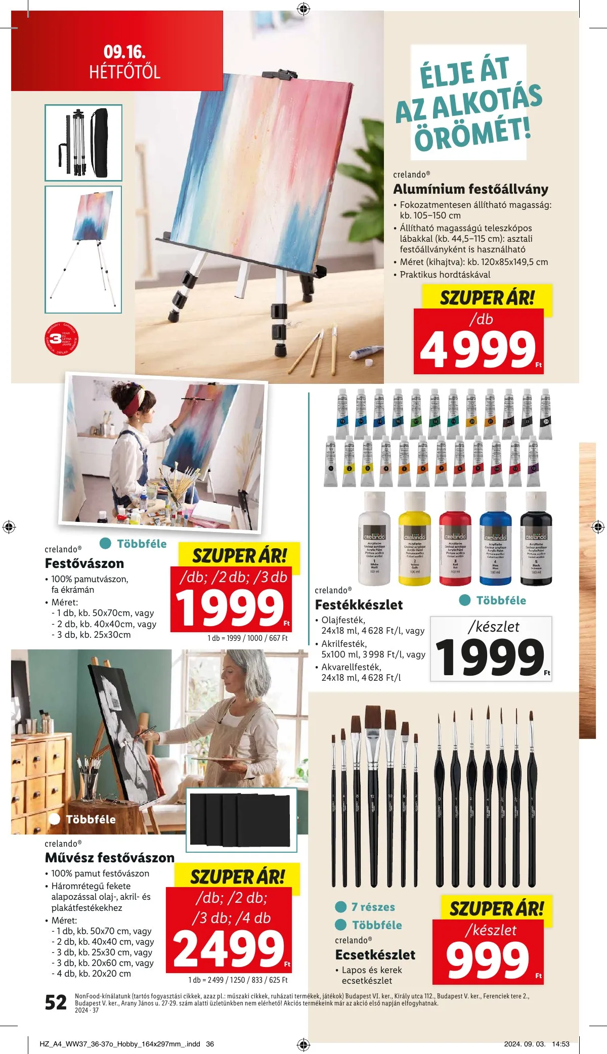 Lidl akciós újság 09.12–09.18 – 52. oldal