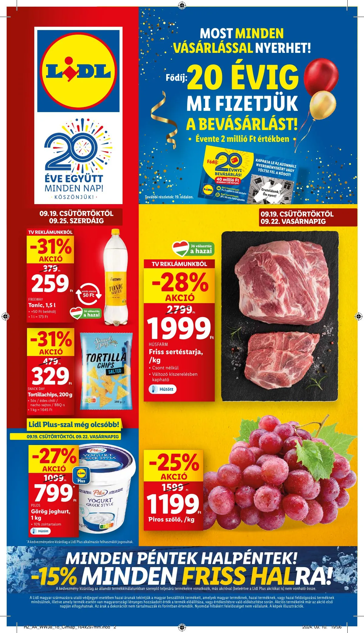Lidl akciós újság 09.19–09.25