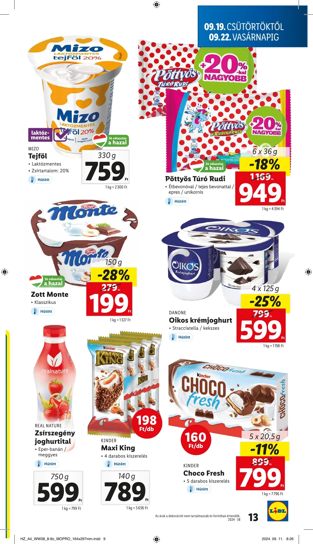 Lidl akciós újság 09.19–09.25 – 13. oldal