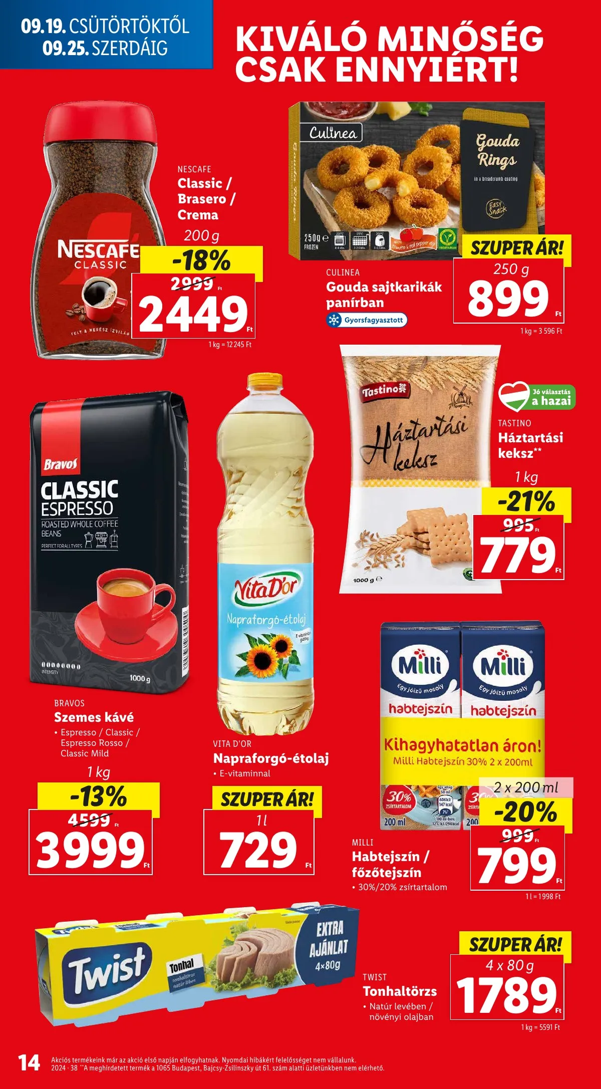 Lidl akciós újság 09.19–09.25 – 14. oldal