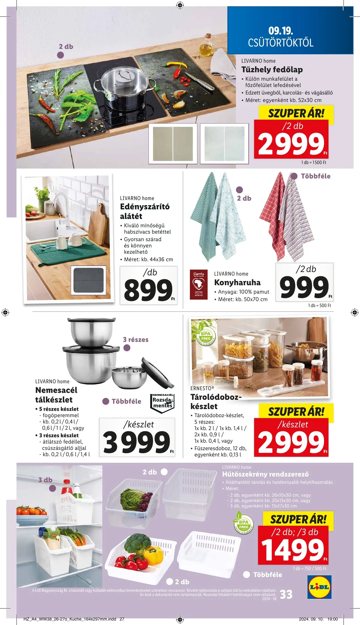 Lidl akciós újság 09.19–09.25 – 33. oldal