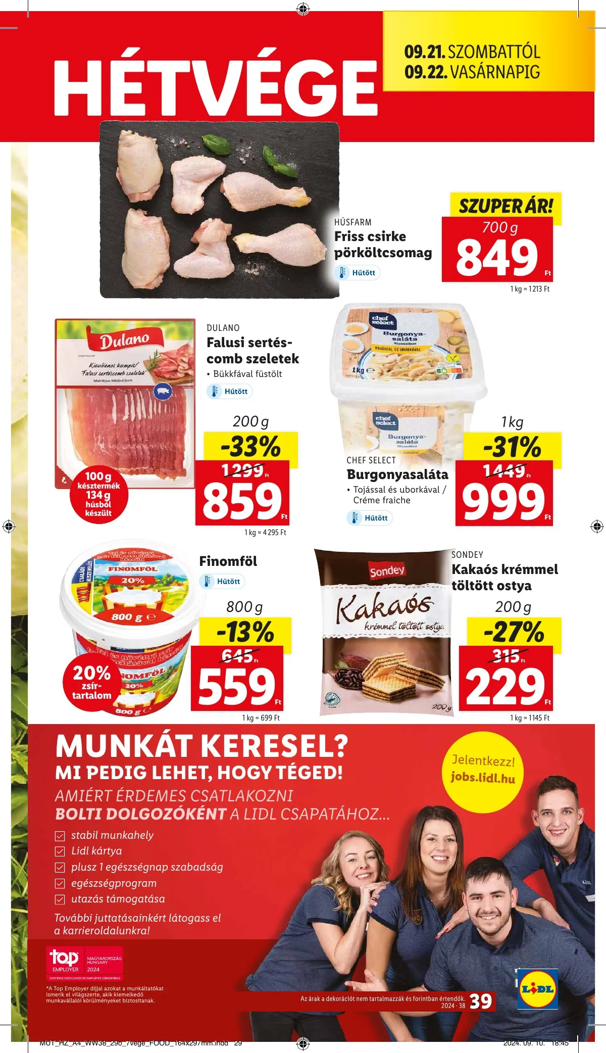 Lidl akciós újság 09.19–09.25 – 39. oldal